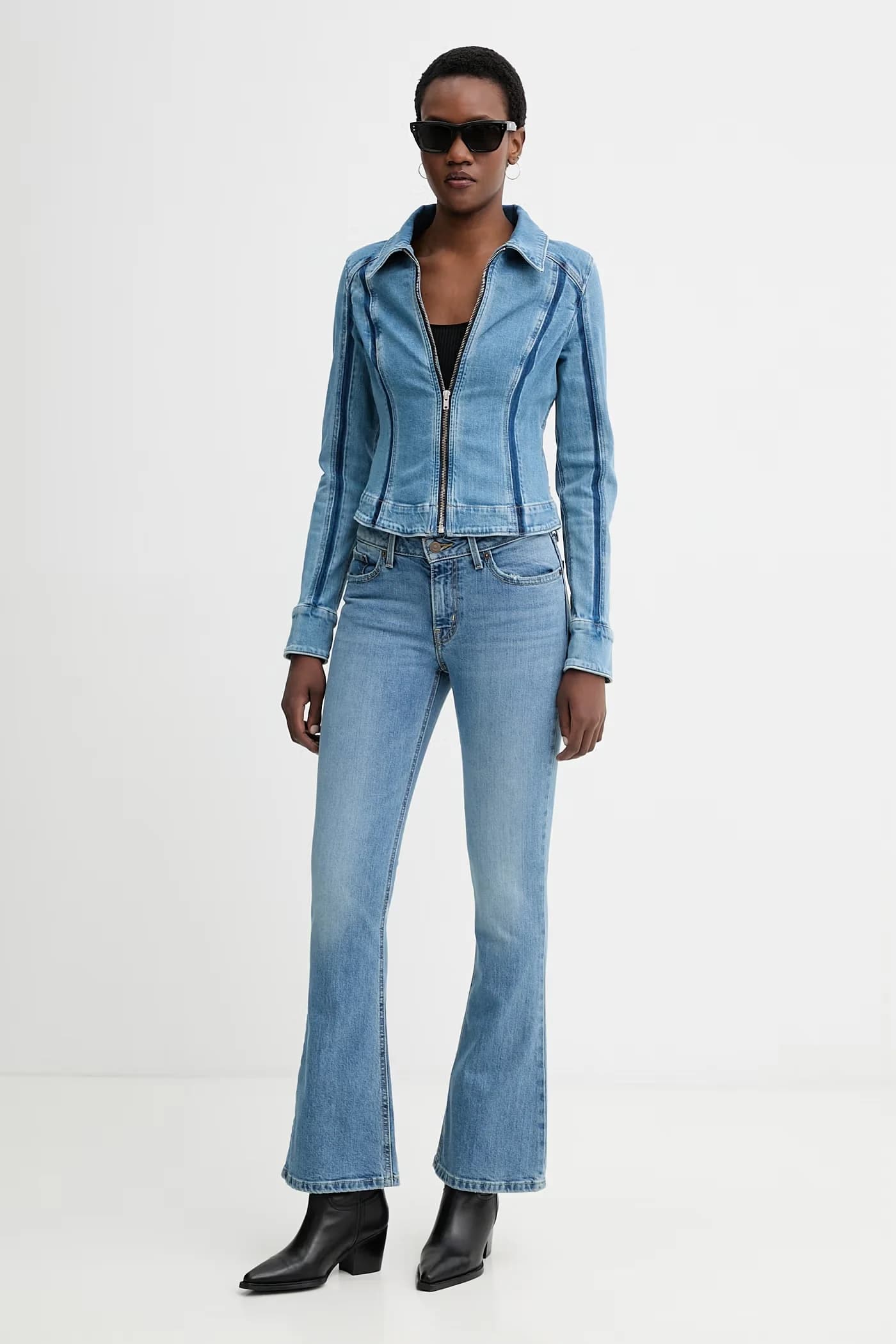 джинсы LOW SLIM BOOT - фото 2