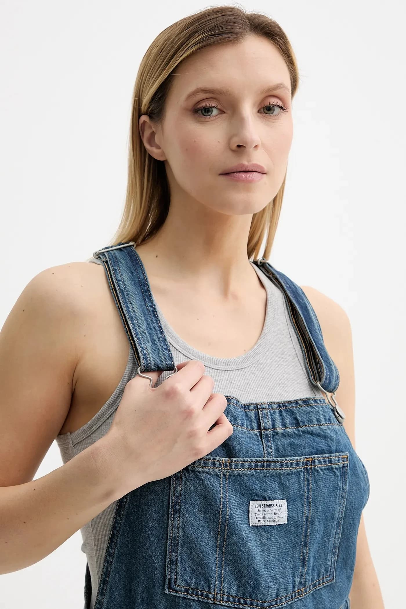 ВИНТАЖНЫЙ КОРОТКИЙ джинсовый комбинезон - фото 4