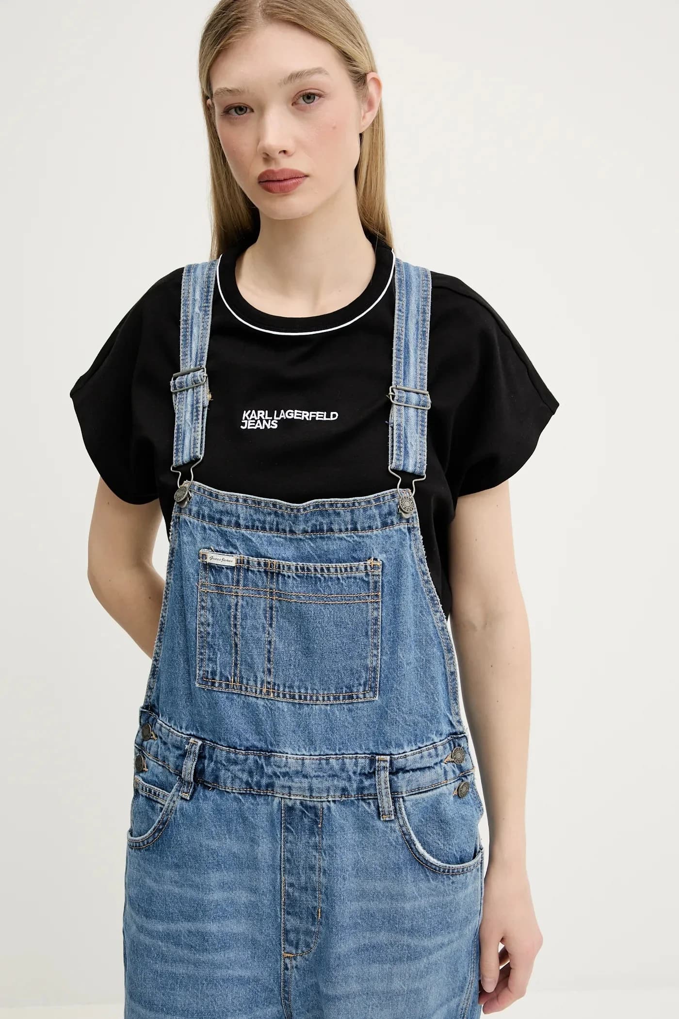 Джинсовый комбинезон - фото 4