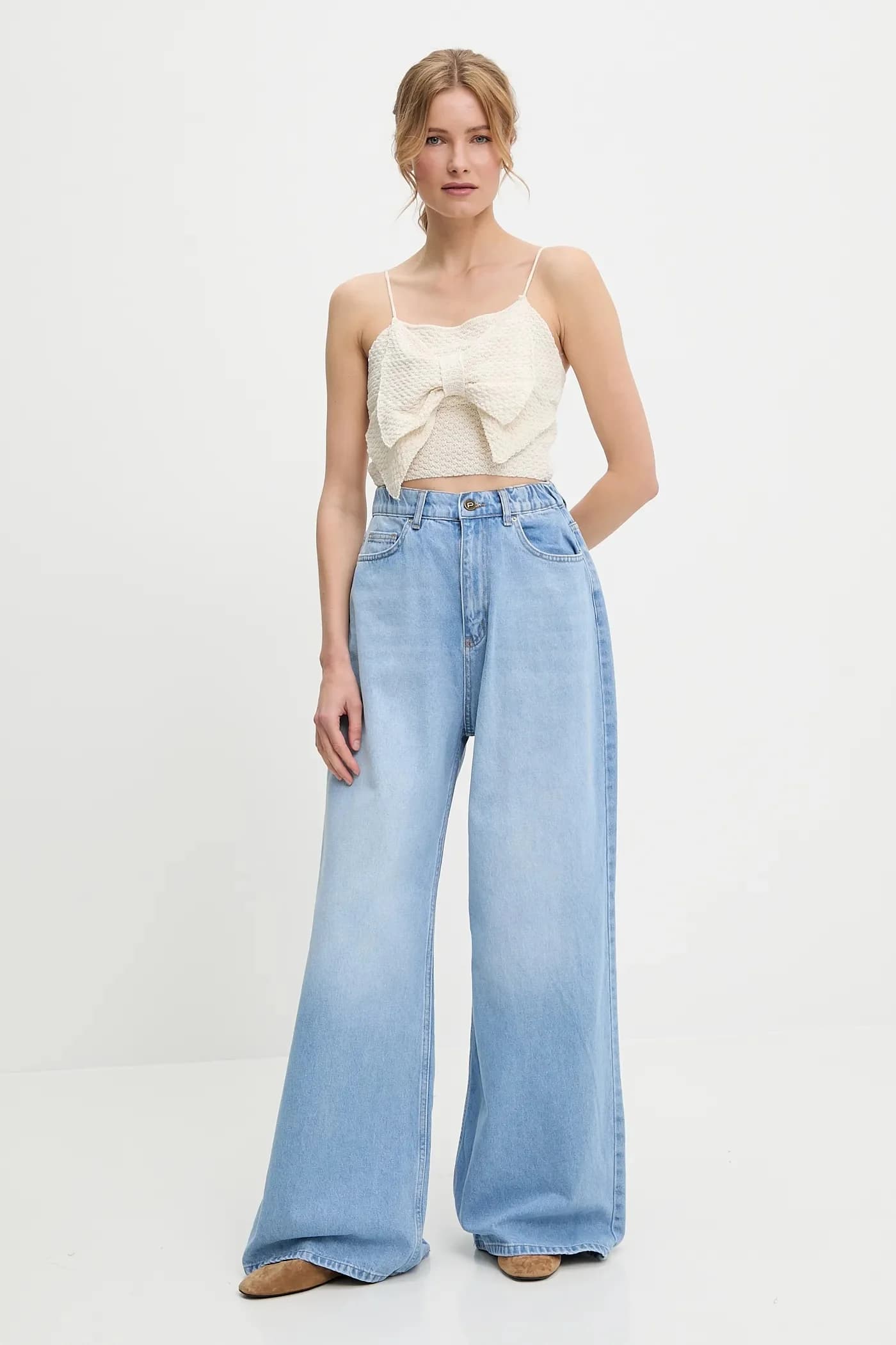 Хлопковые джинсы - фото 2