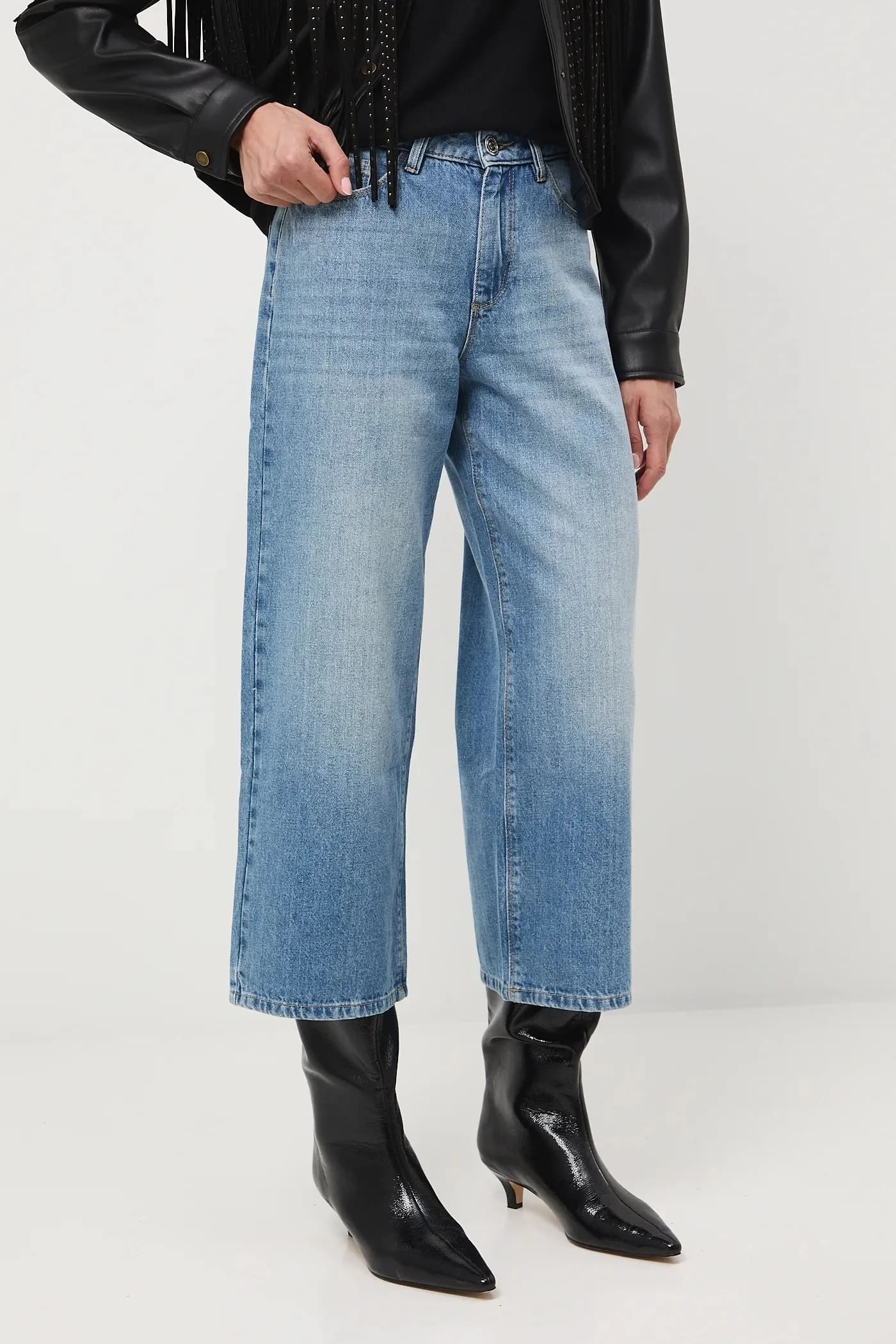 Хлопковые джинсы - фото 3