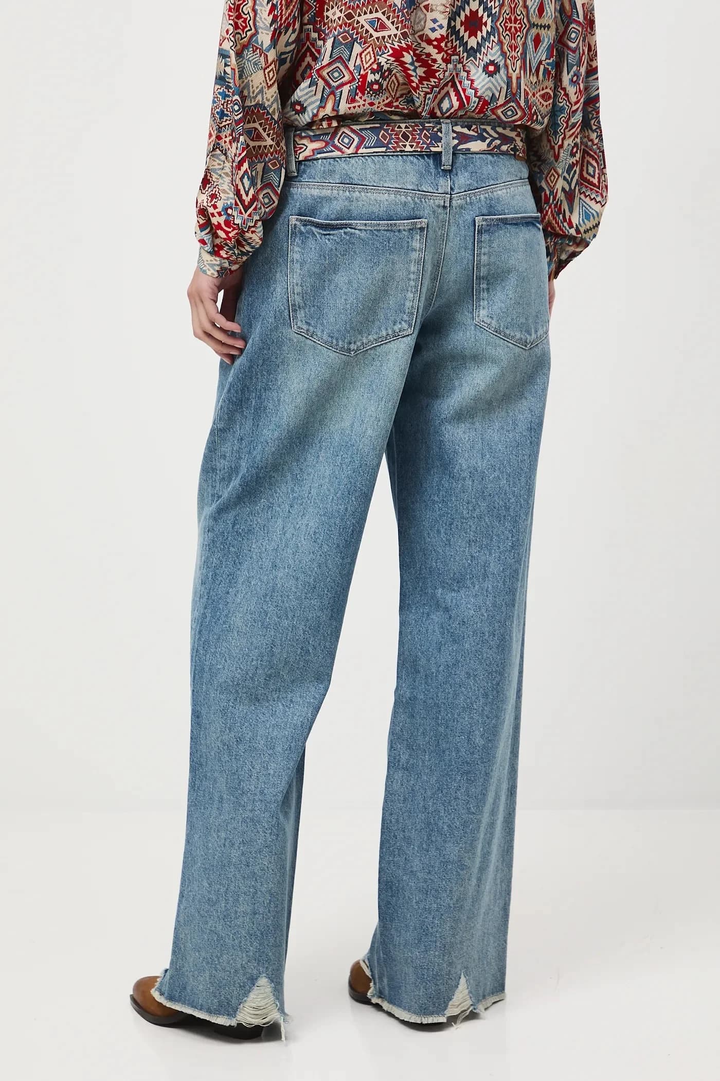 Хлопковые джинсы - фото 3