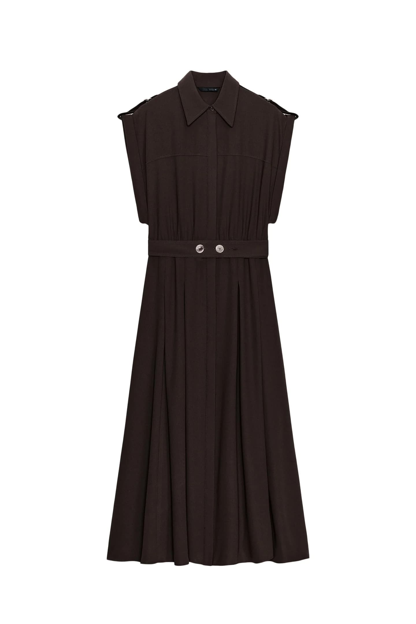 ПЛАТЬЕ МИДИ С ПОЯСОМ - фото 3