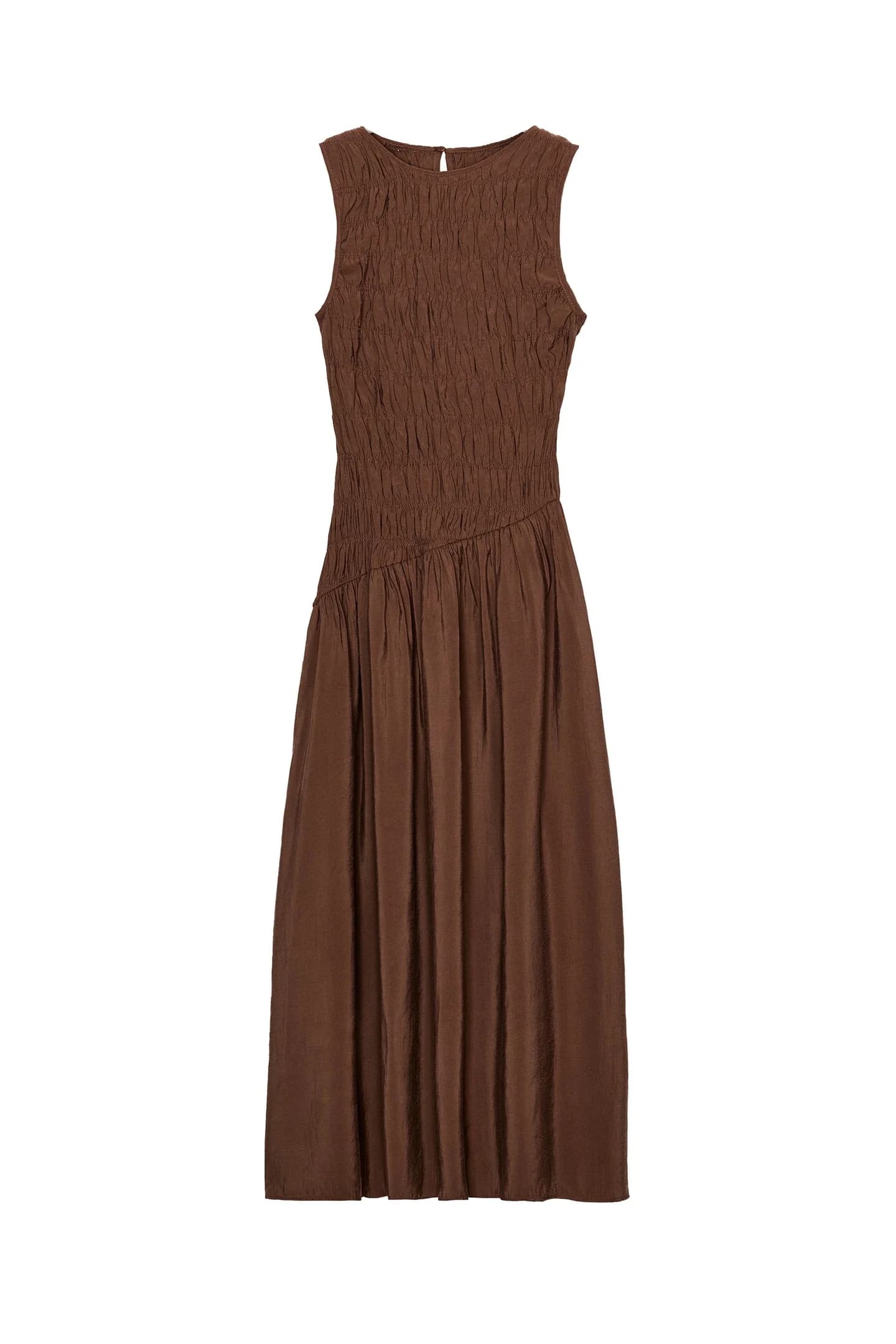 МИДИ-ПЛАТЬЕ С ШИРОКИМ КАРОМЕТОМ - фото 3