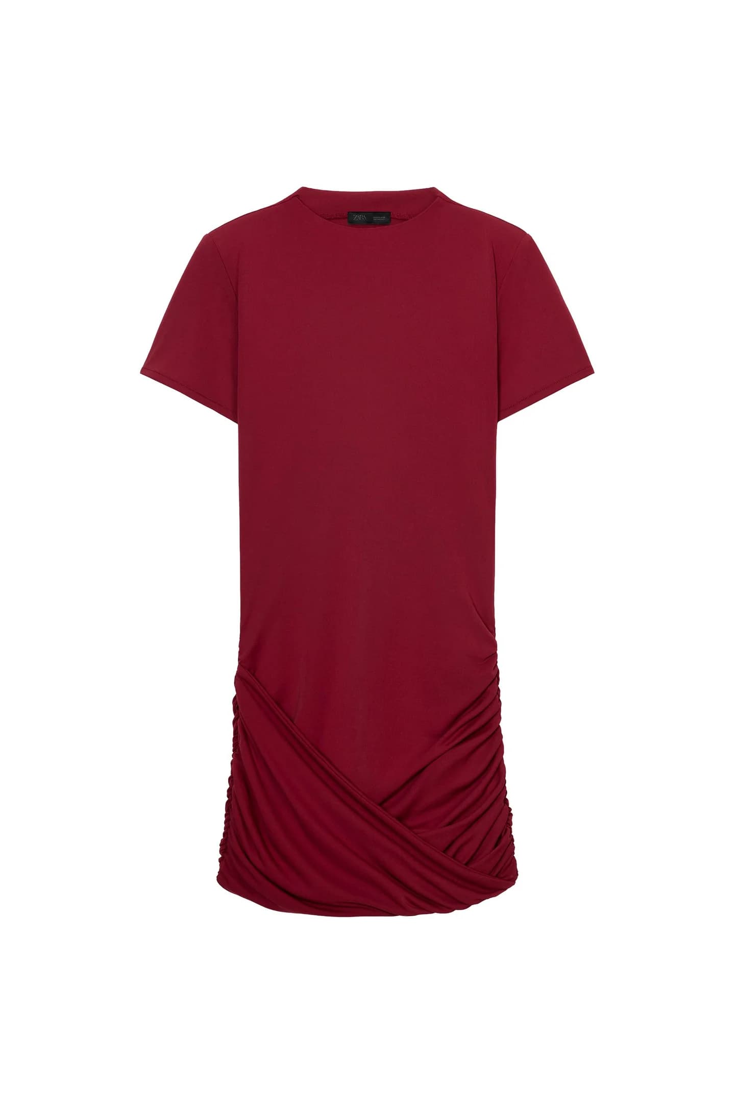 ДРАПИРОВАННОЕ ПЛАТЬЕ С ПОДУШКАМИ НА ПЛЕЧЕ - фото 3