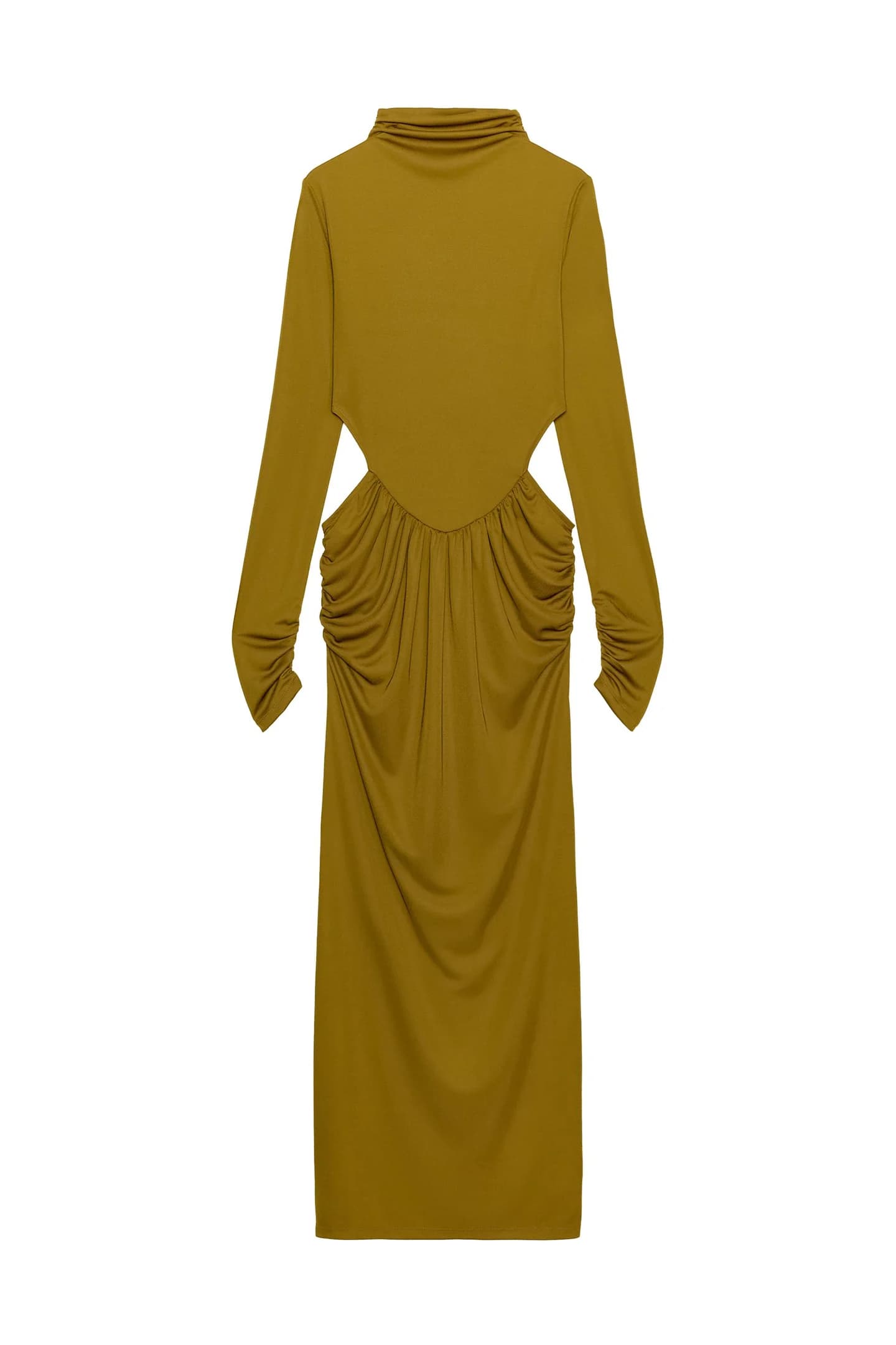 СВОБОДНОЕ ПЛАТЬЕ С ВЫРЕЗАМИ - фото 3