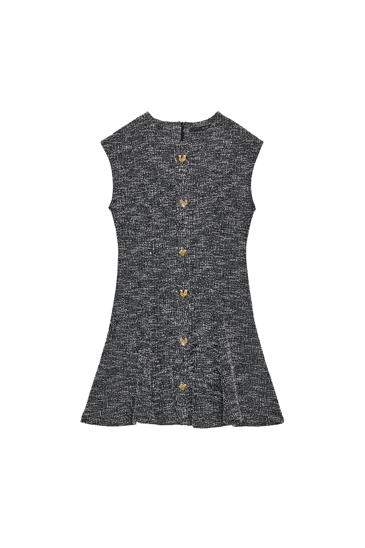 ПЛАТЬЕ-СКЕЙТЕР ИЗ СТРУКТУРНОЙ ТКАНИ - фото 3