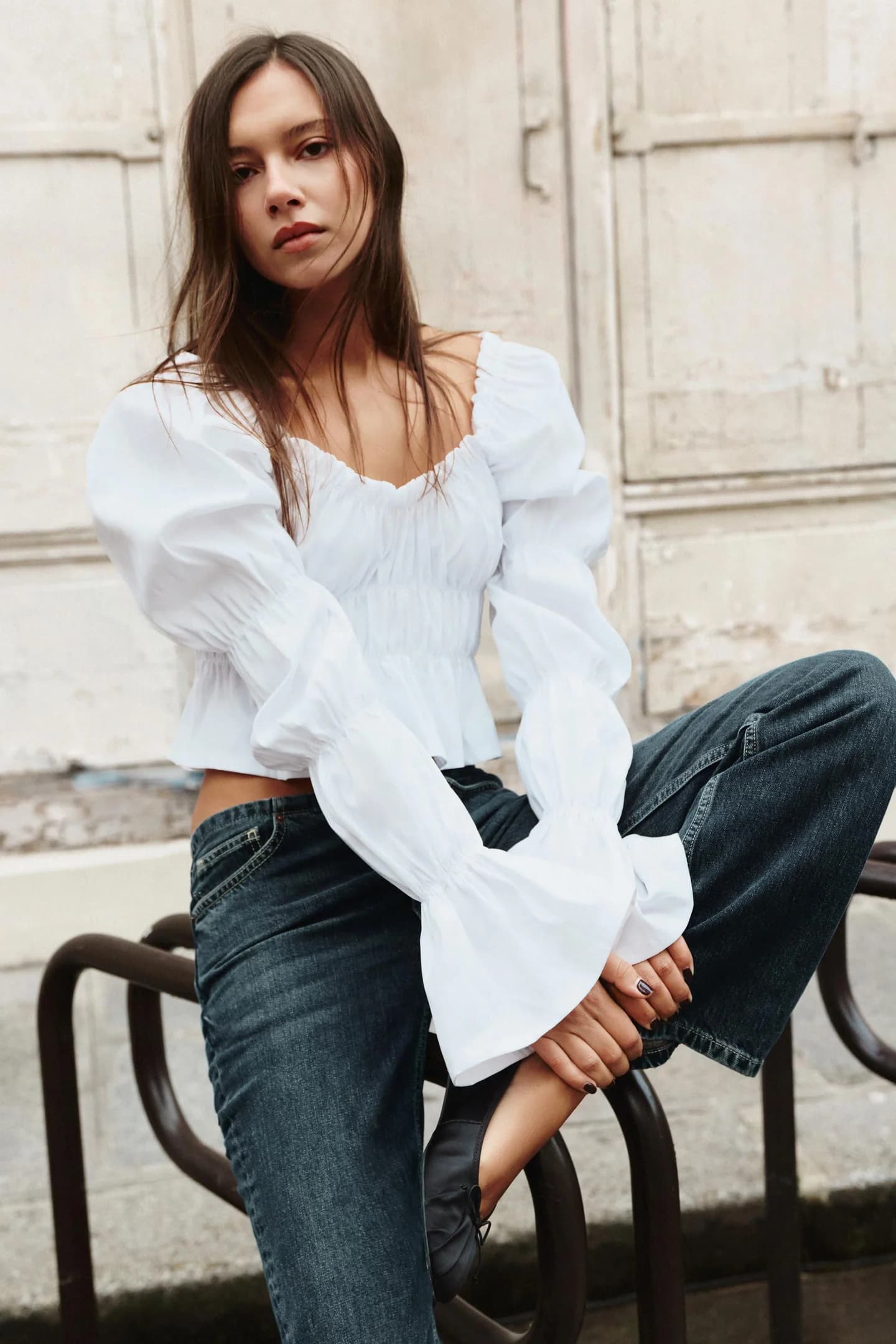 ТОП С ПРАВИЛАМИ И Пышными РУКАВАМИ - фото 2