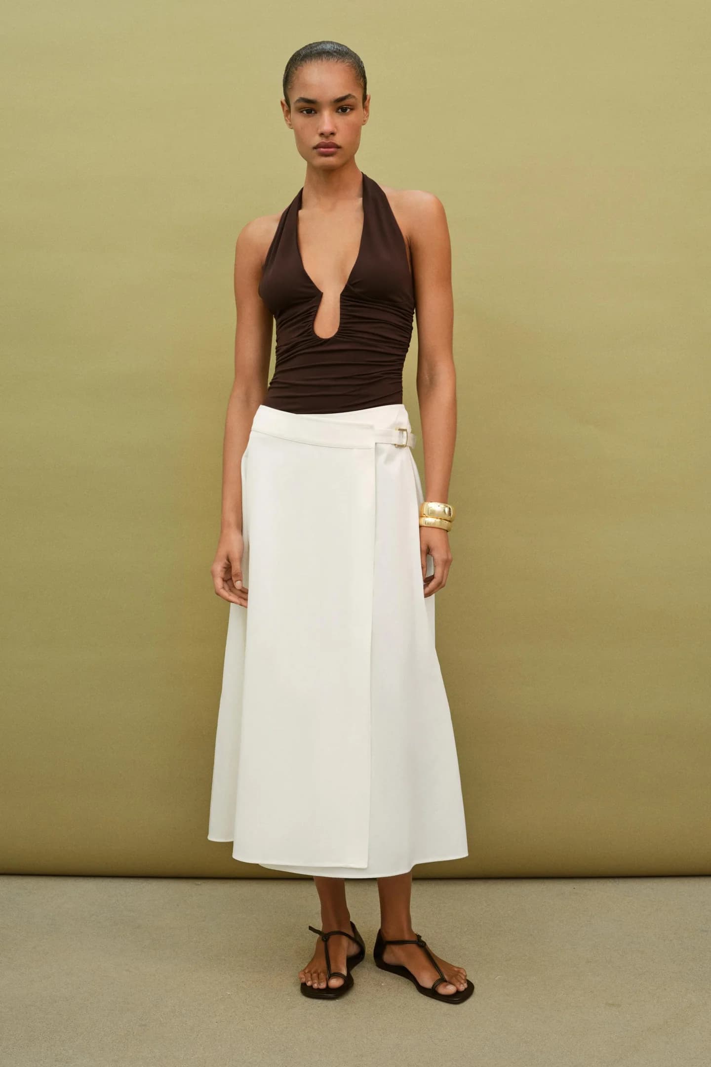 БОДИ ИЗ ДРАПИРОВАННОГО ПОЛИАМИДА