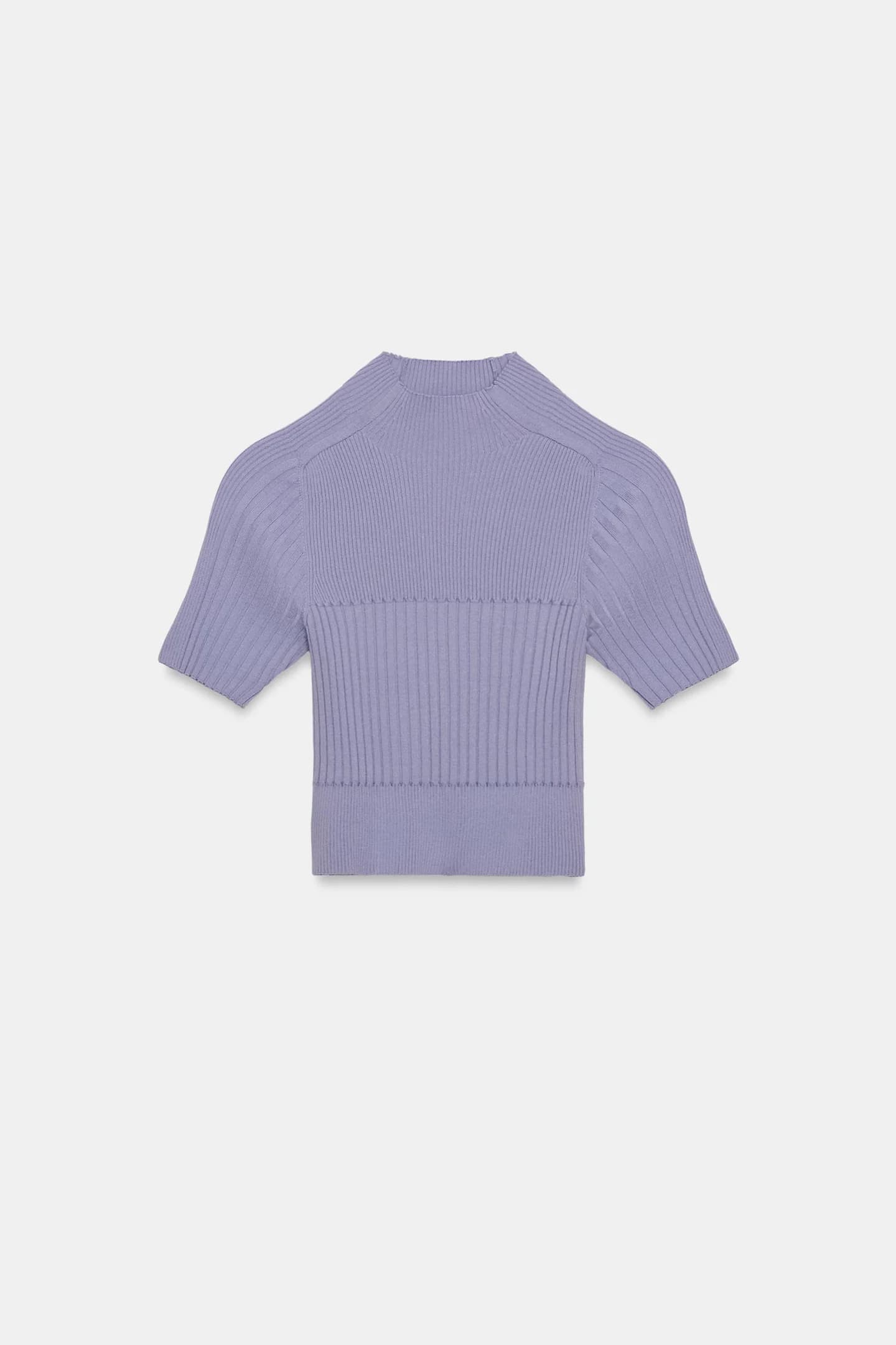 РЕБРИСТЫЙ укороченный топ - фото 2