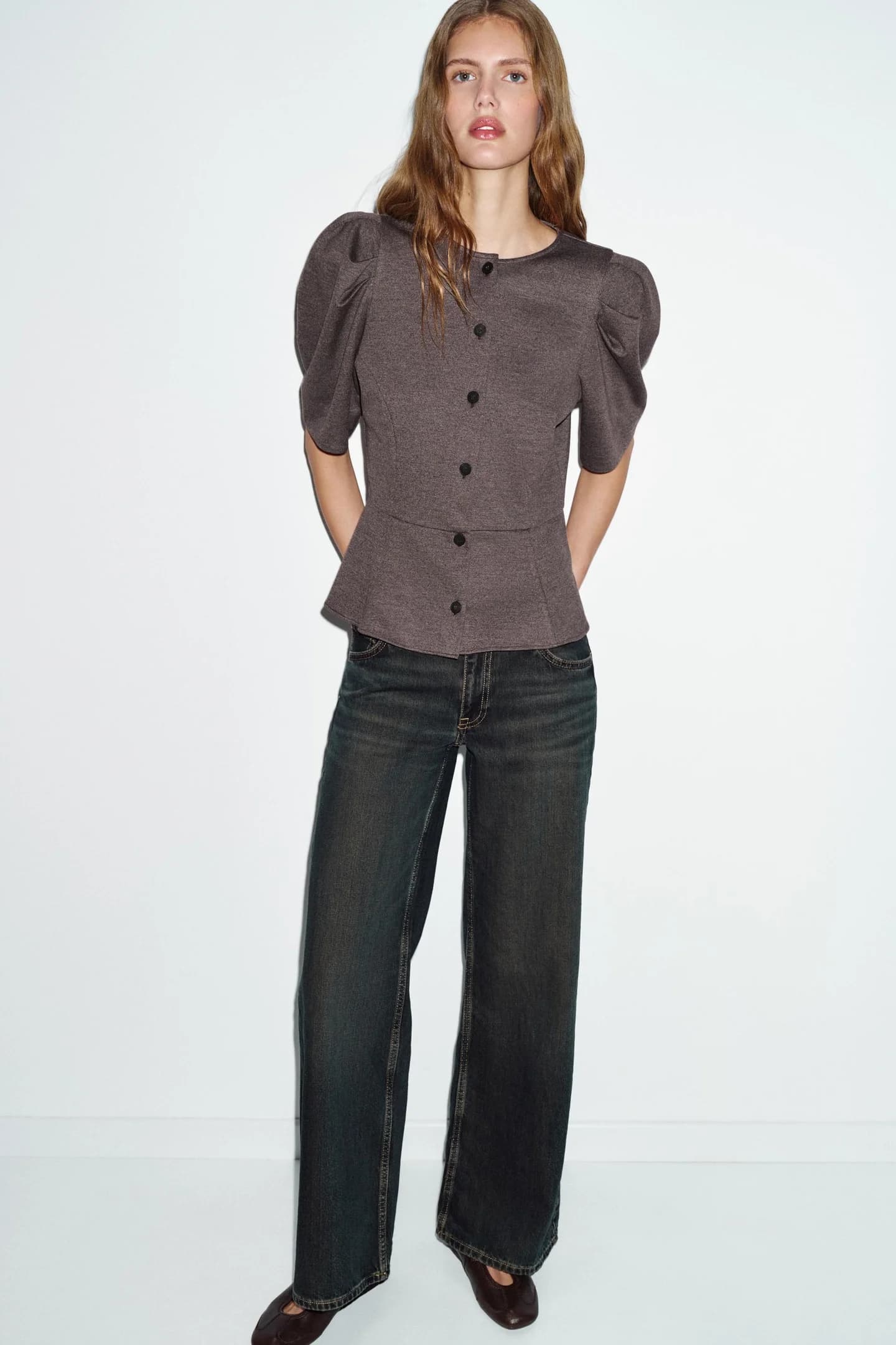 ТОП С БУХНЫМИ РУКАВАМИ