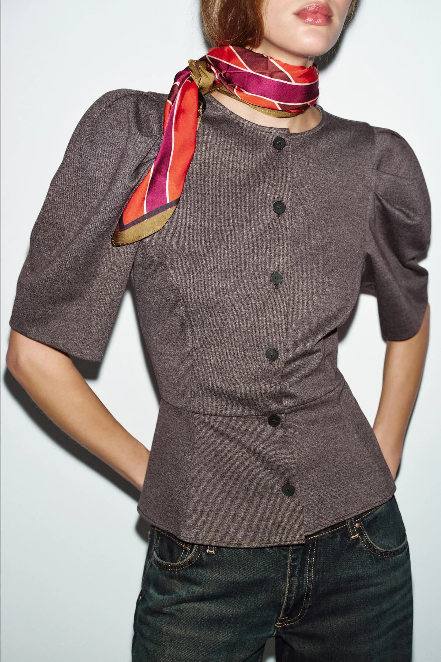 ТОП С БУХНЫМИ РУКАВАМИ - фото 2