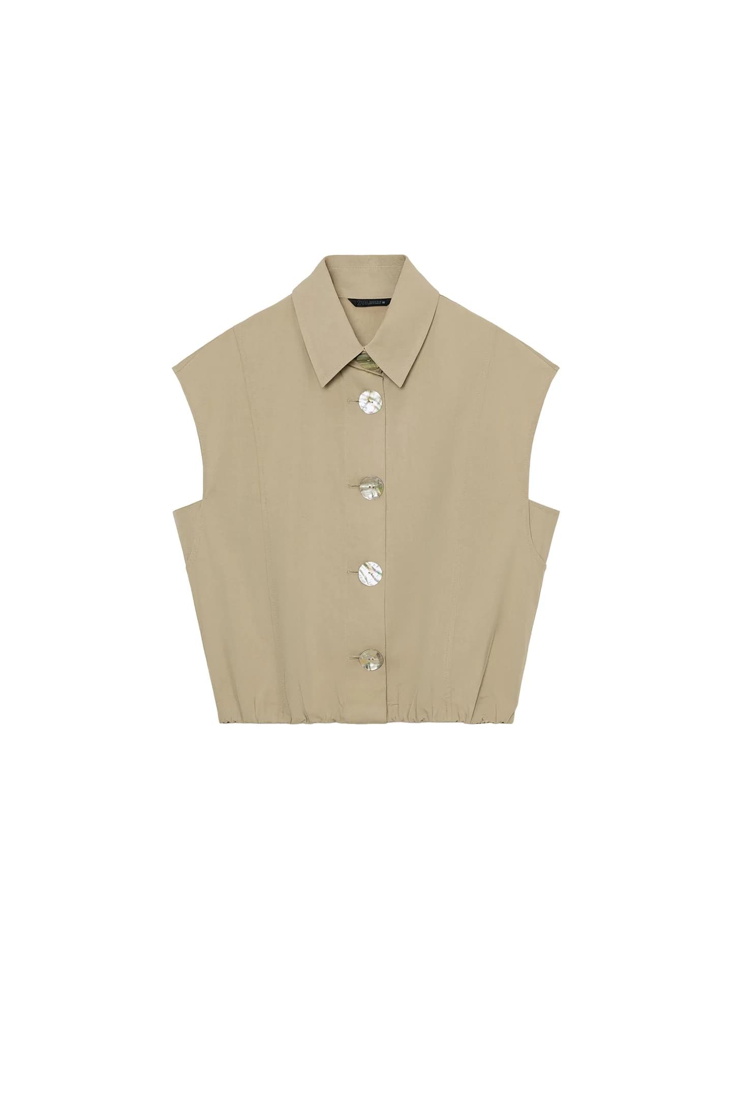 ТОП С РУБАШЕЧНЫМ ВОРОТНИКОМ - фото 3