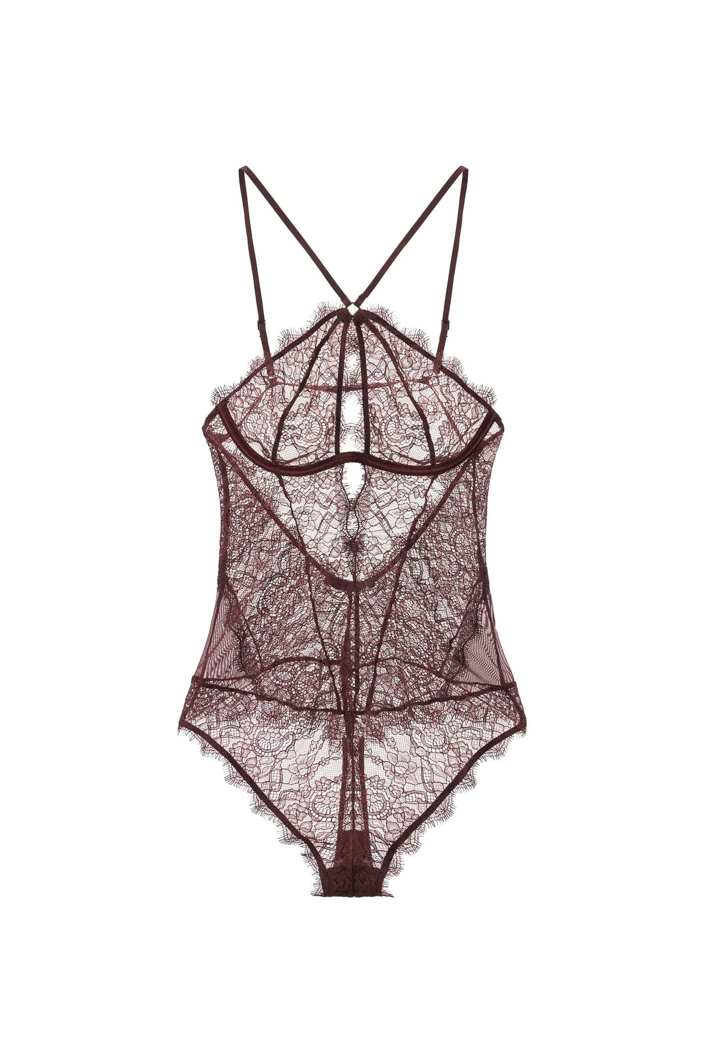 КРУЖЕВНОЕ БОДИ С ХАЛТЕРОМ - фото 3