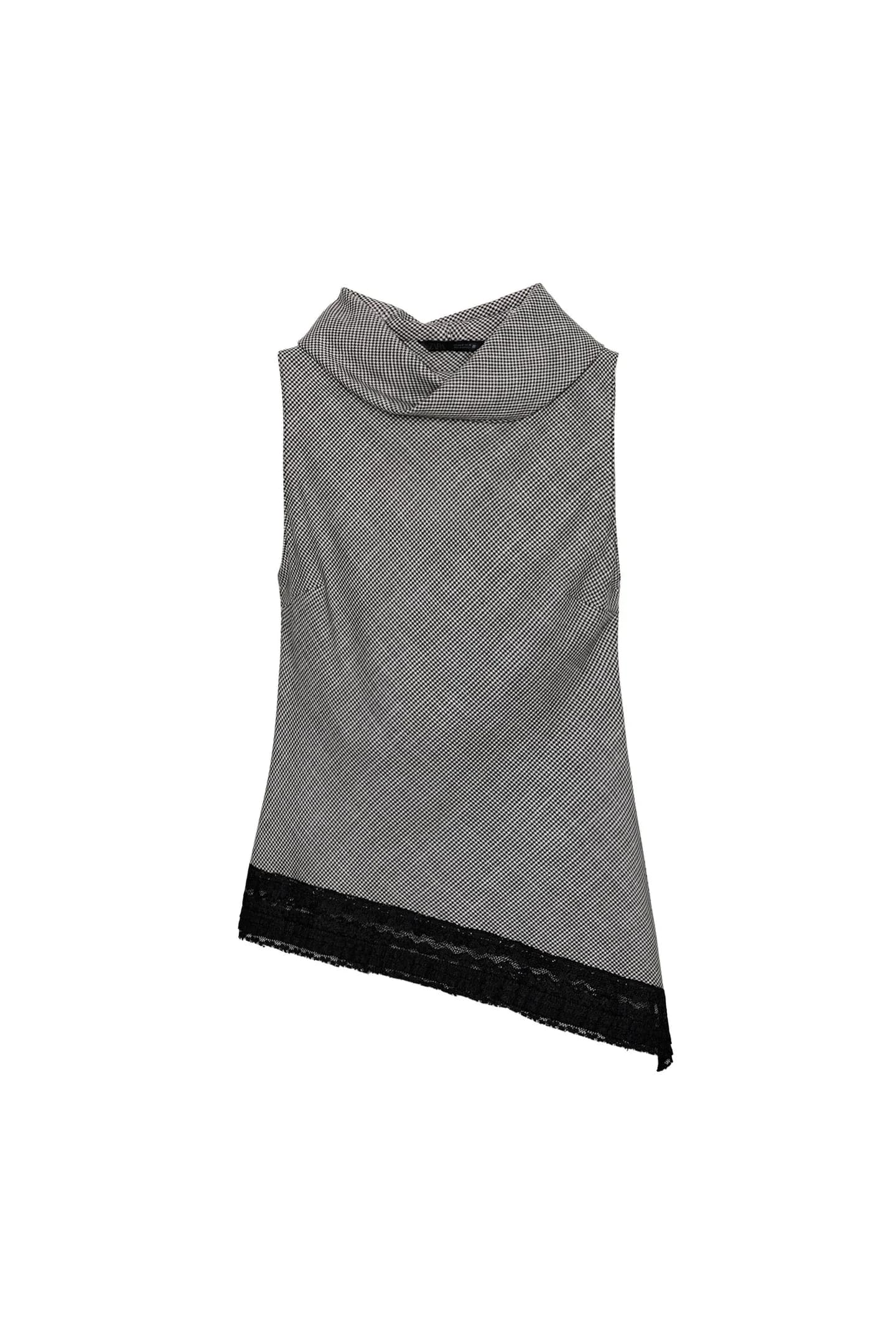 ТОП HOUNDS С АСИММЕТРИЧНЫМ НИЗОМ И КРУЖЕВОМ - фото 3