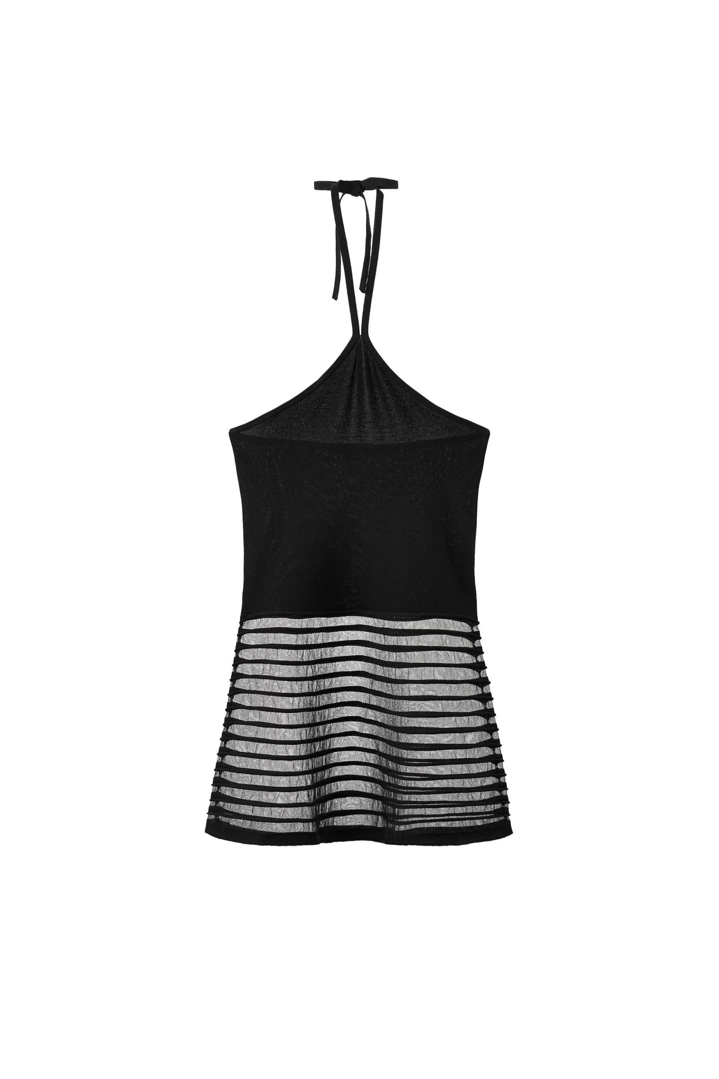 ТРИКОТАЖНЫЙ ТОП ИЗ КОМБИНИРОВАННОЙ ТКАНИ - фото 3