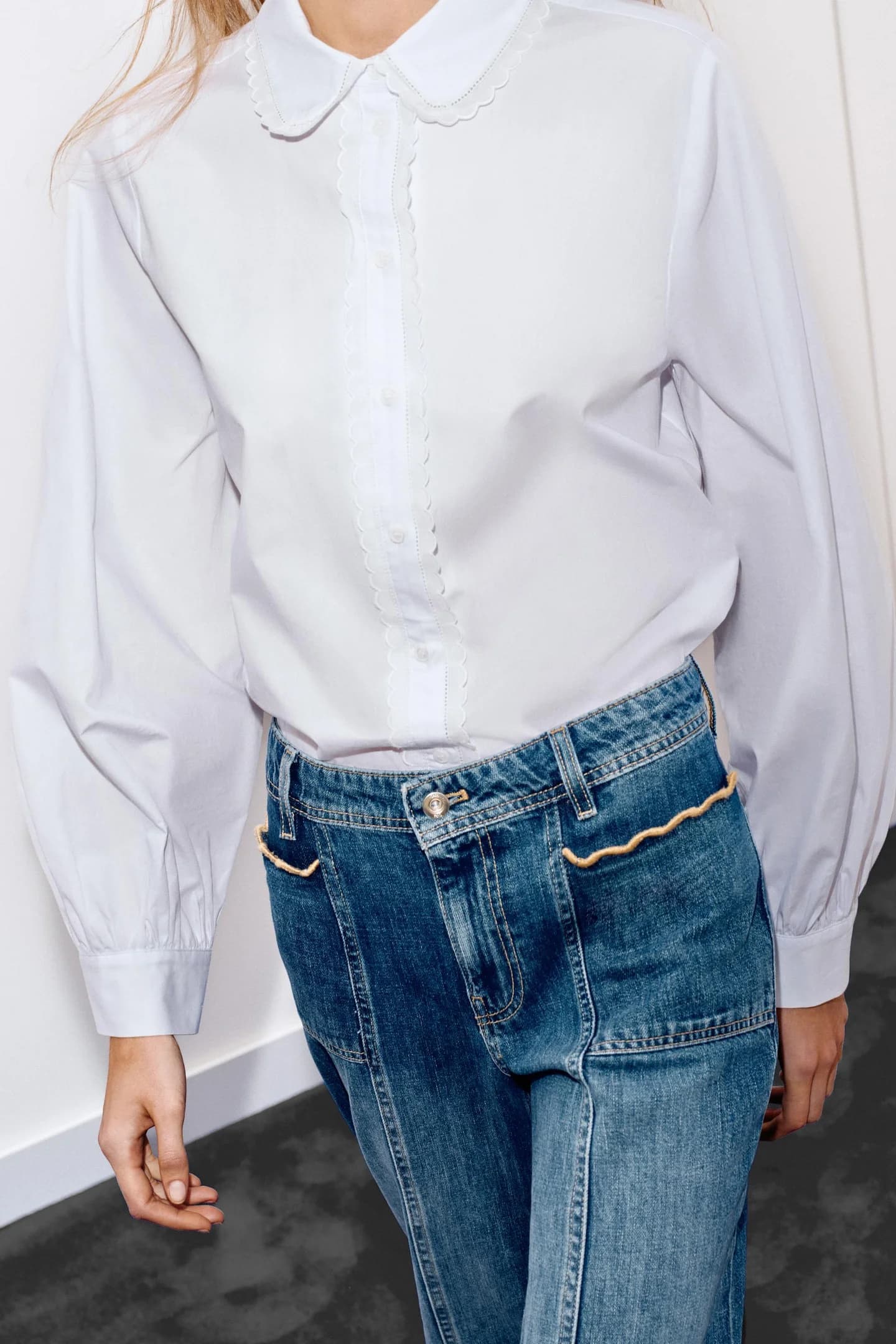 РУБАШКА BEBE С ВОРОТНИКОМ - фото 2