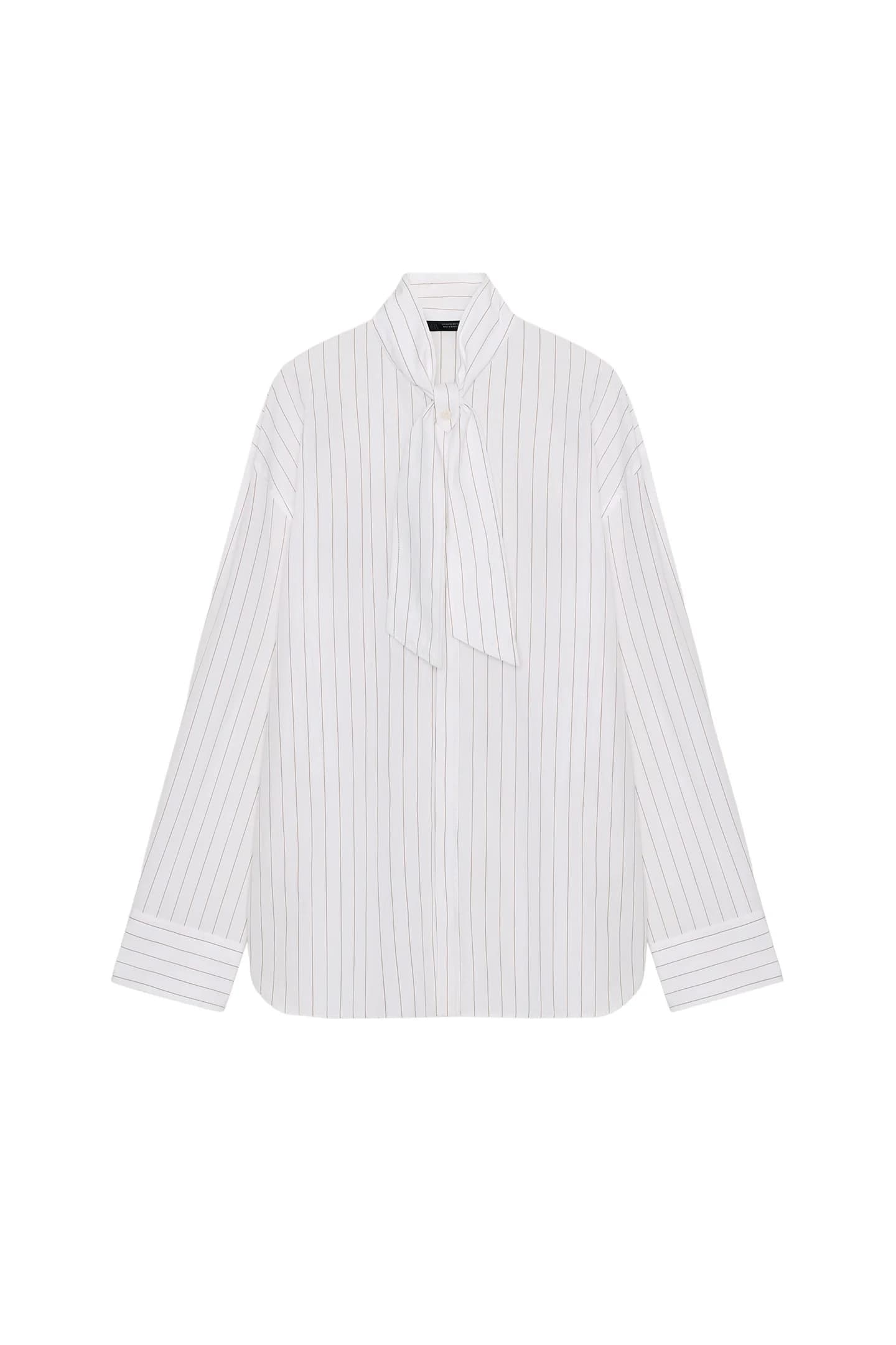 РУБАШКА ИЗ ПОПЛИНА С БАНКЕРОМ - фото 3