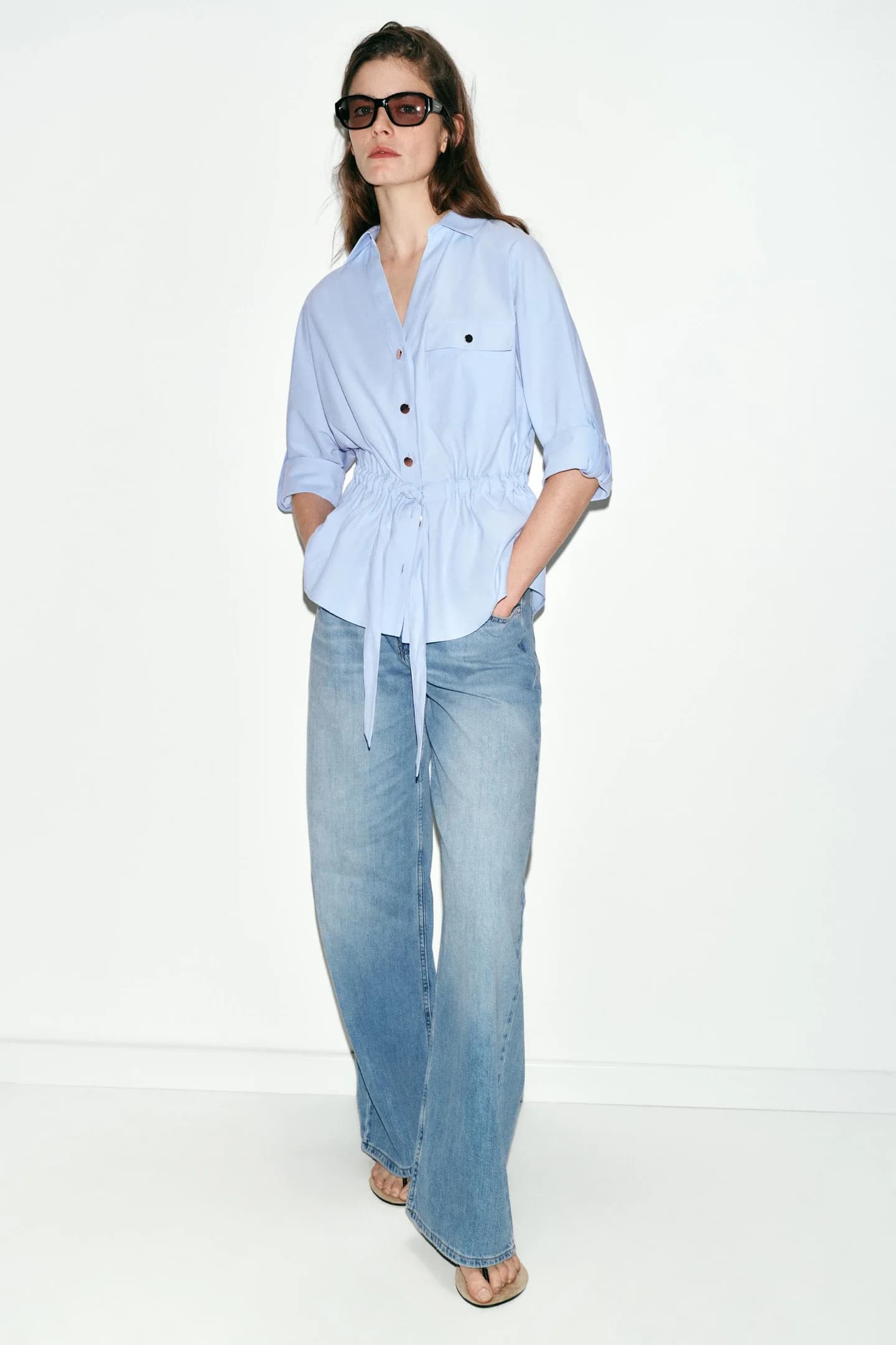 РУБАШКА САФАРИ ПОПЛИН - фото 2