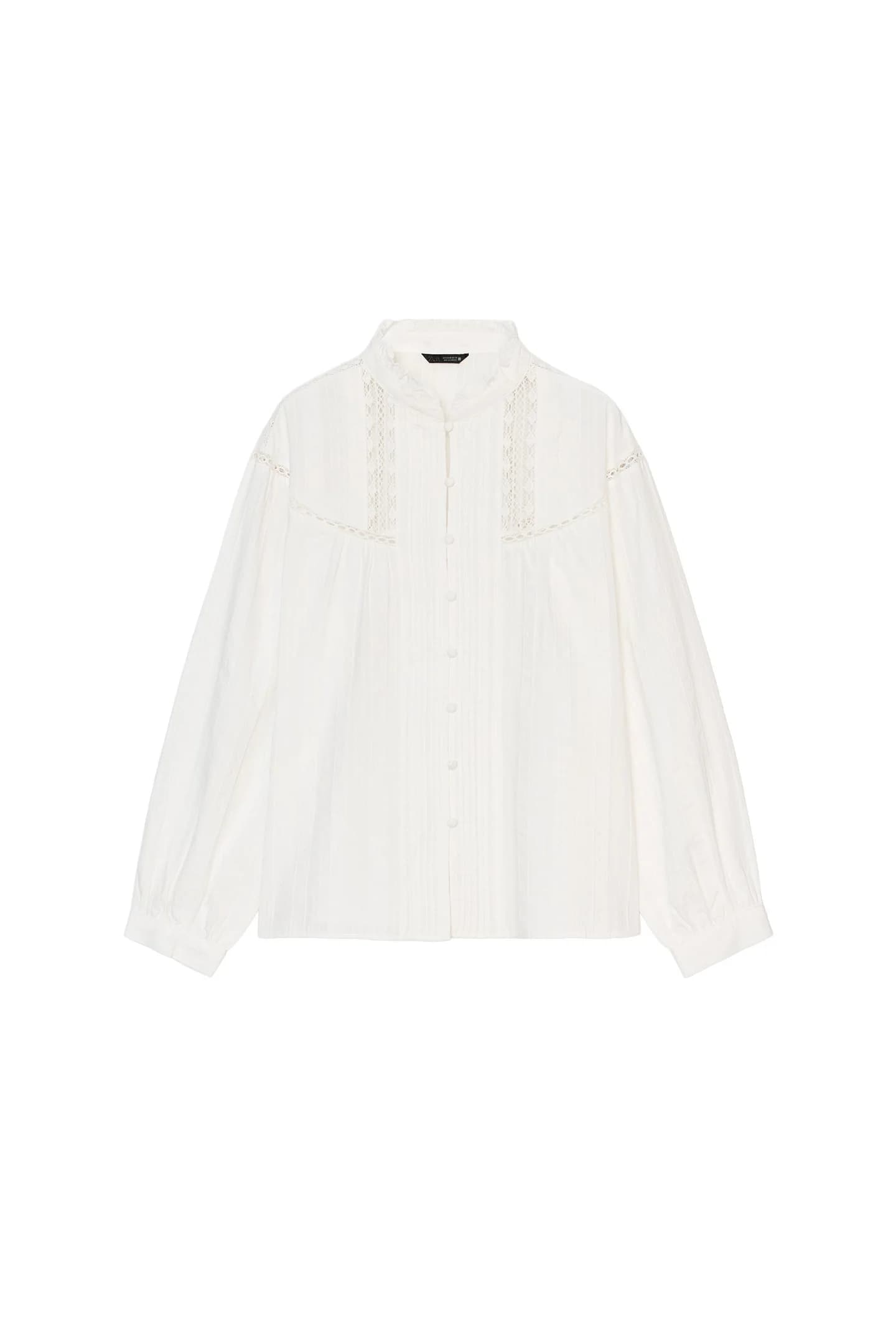 РУБАШКА С КРУЖЕВОМ И СКЛИСКАМИ - фото 3