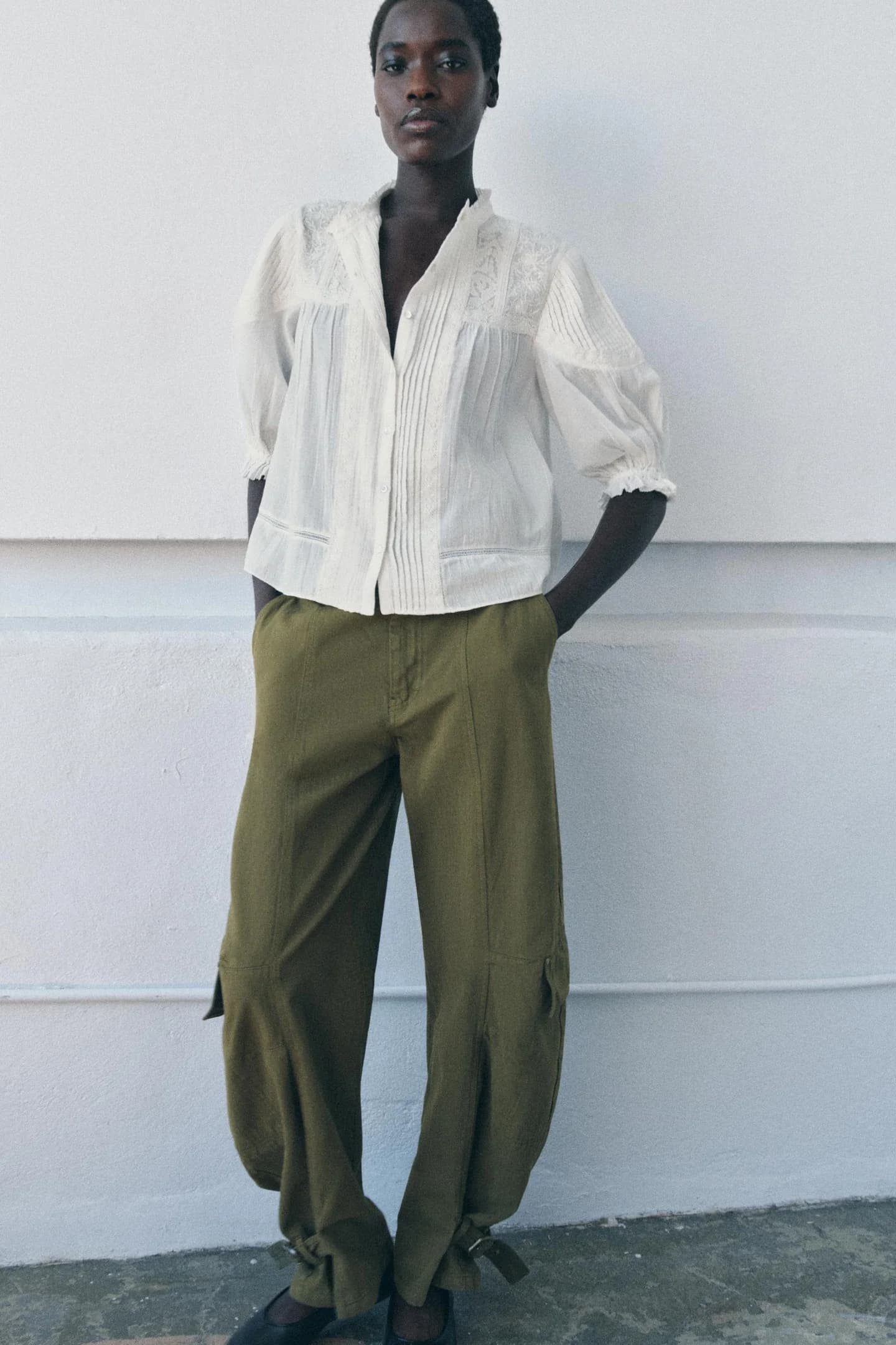 РОМАНТИЧЕСКАЯ ХЛОПКОВАЯ РУБАШКА ИЗ КОЛЛЕКЦИИ ZW