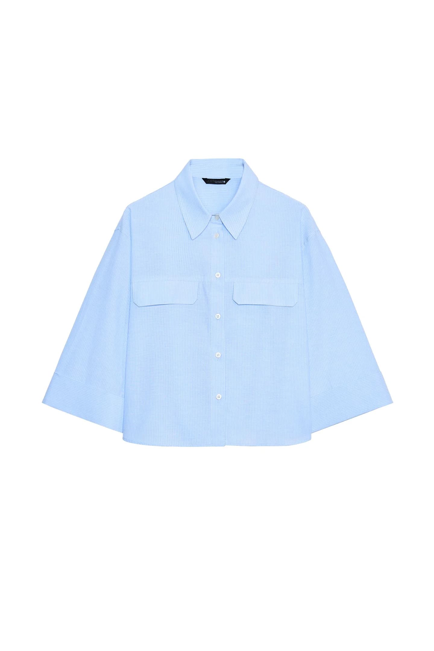 КОРОТКАЯ РУБАШКА С ПОЛОСКИМИ ШЛЕПАНАМИ - фото 3