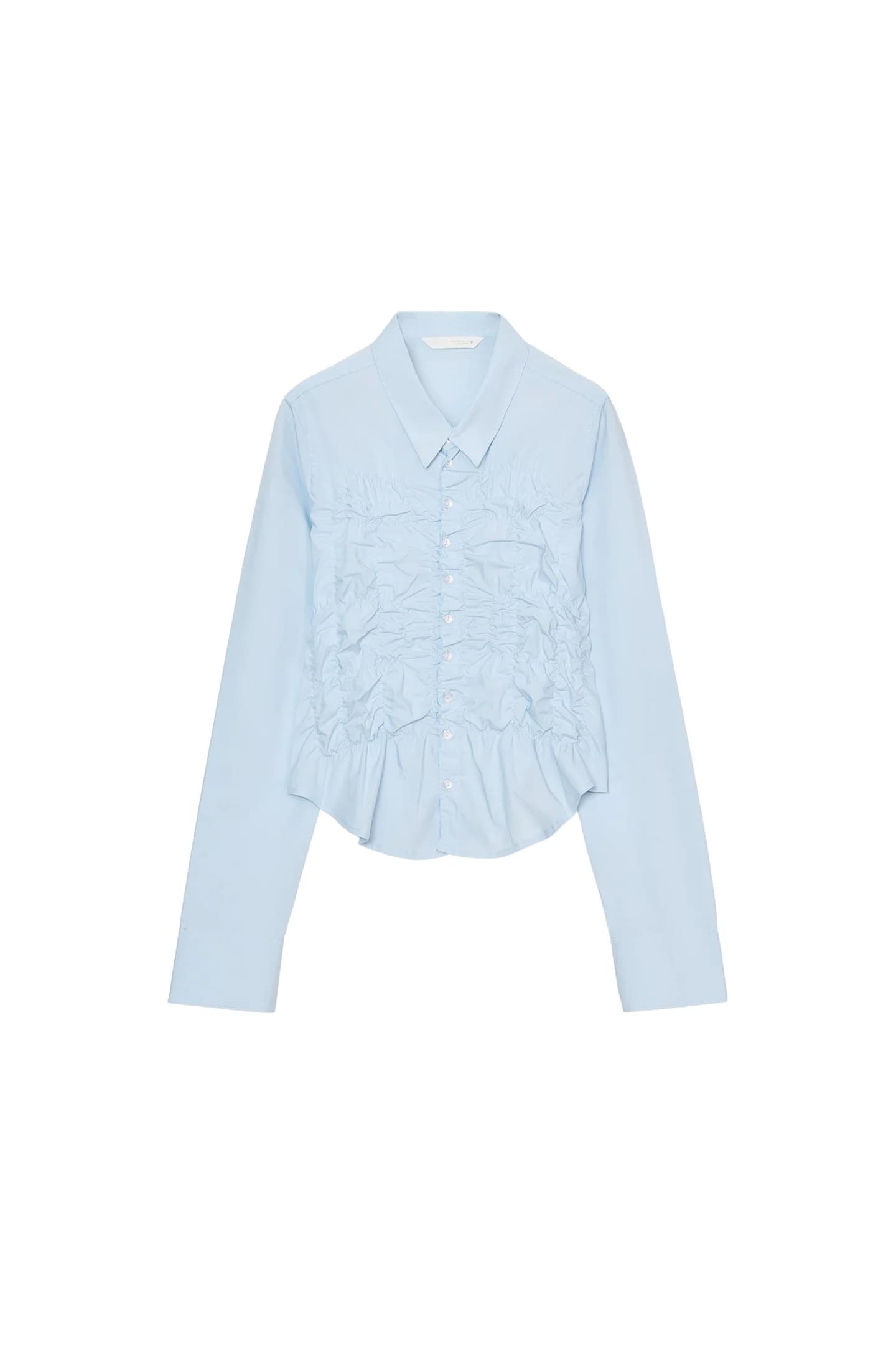 РУБАШКА ИЗ ПОПЛИН С РЕЗИНКАМИ - фото 3