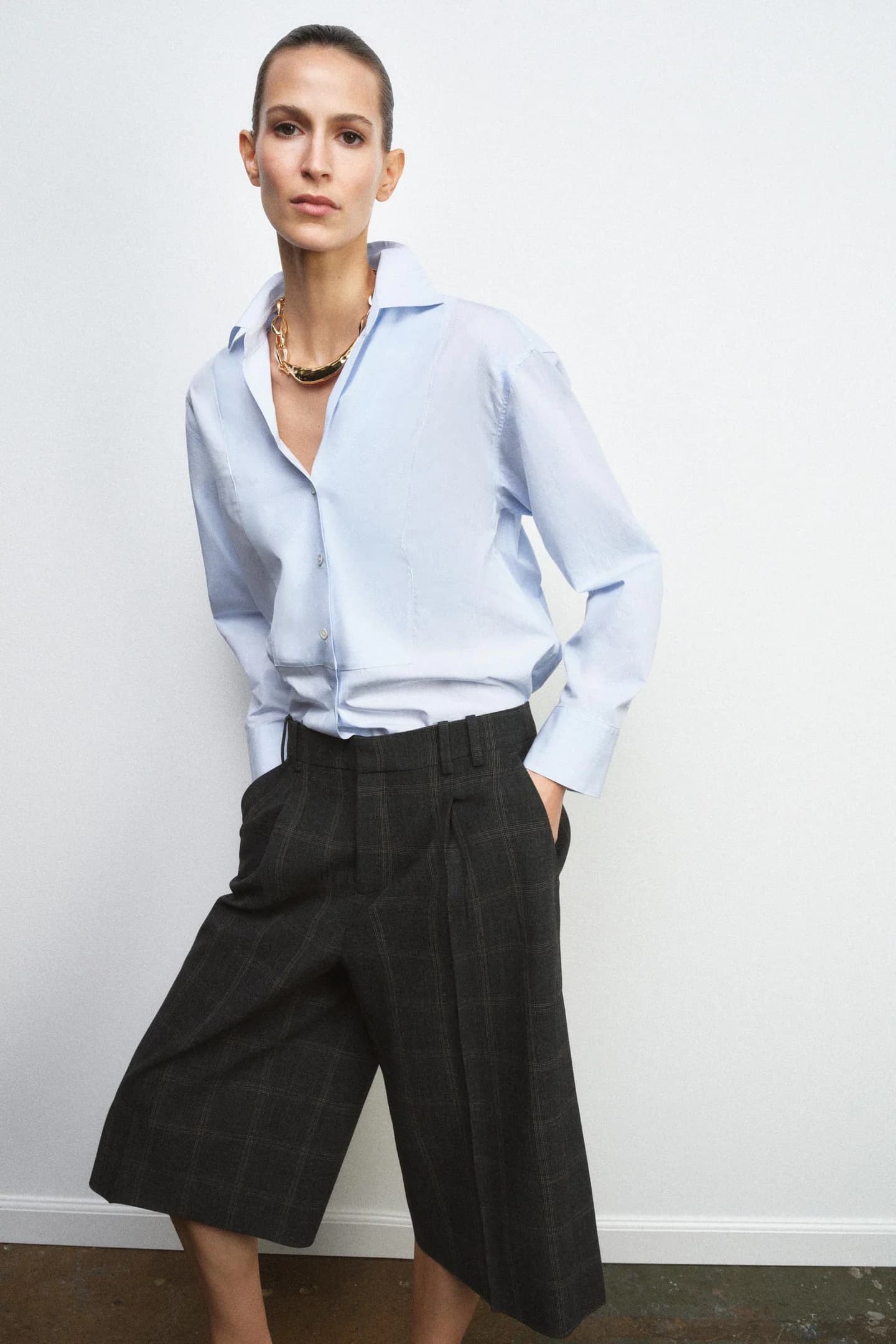 РУБАШКА ПОПЕЛИН ИЗ КОЛЛЕКЦИИ ZW