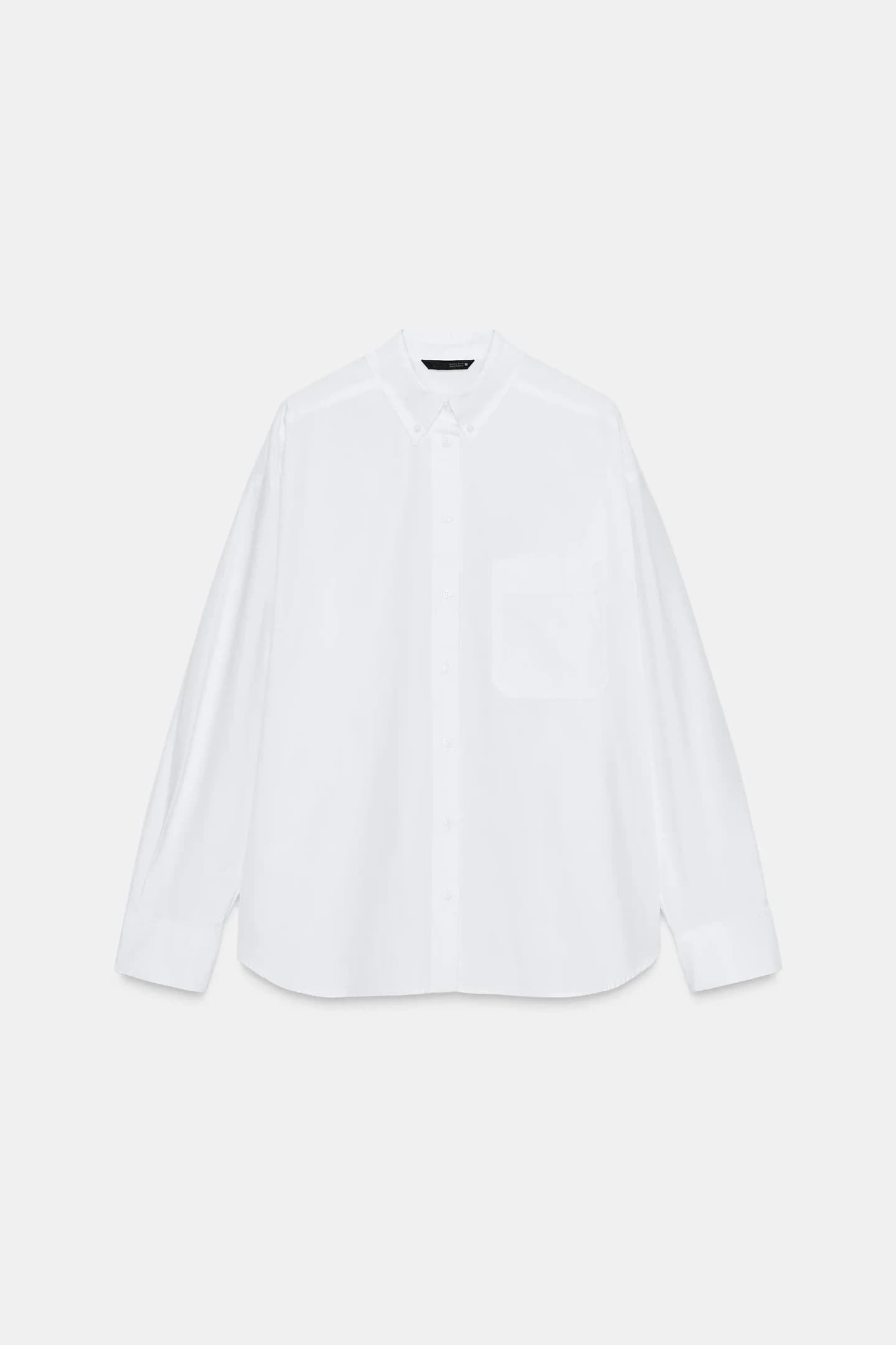 РУБАШКА ПОПЕЛИН С КАРМАНОМ - фото 2