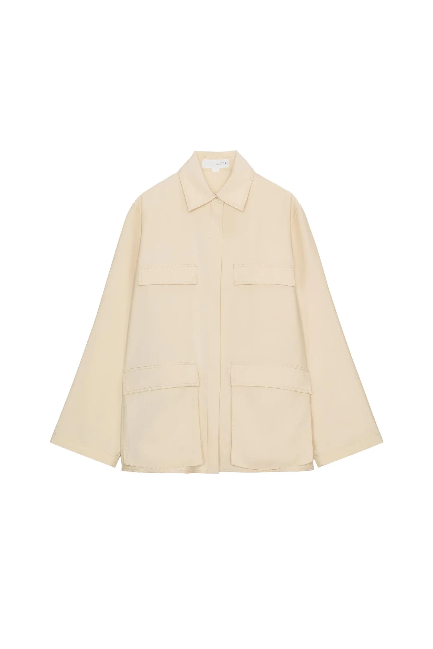 СТРУЯЩАЯСЯ РУБАШКА С КАРМАНАМИ ИЗ КОЛЛЕКЦИИ ZW - фото 3