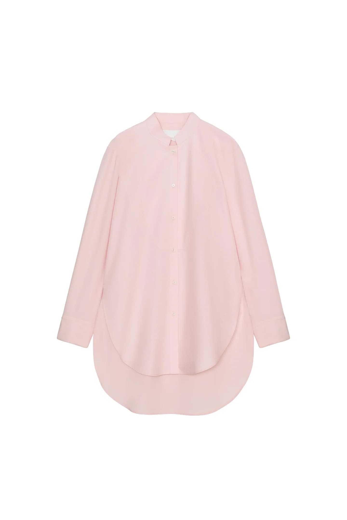 АСИММЕТРИЧНАЯ РУБАШКА ИЗ ПОПЛИН ИЗ КОЛЛЕКЦИИ ZW - фото 3