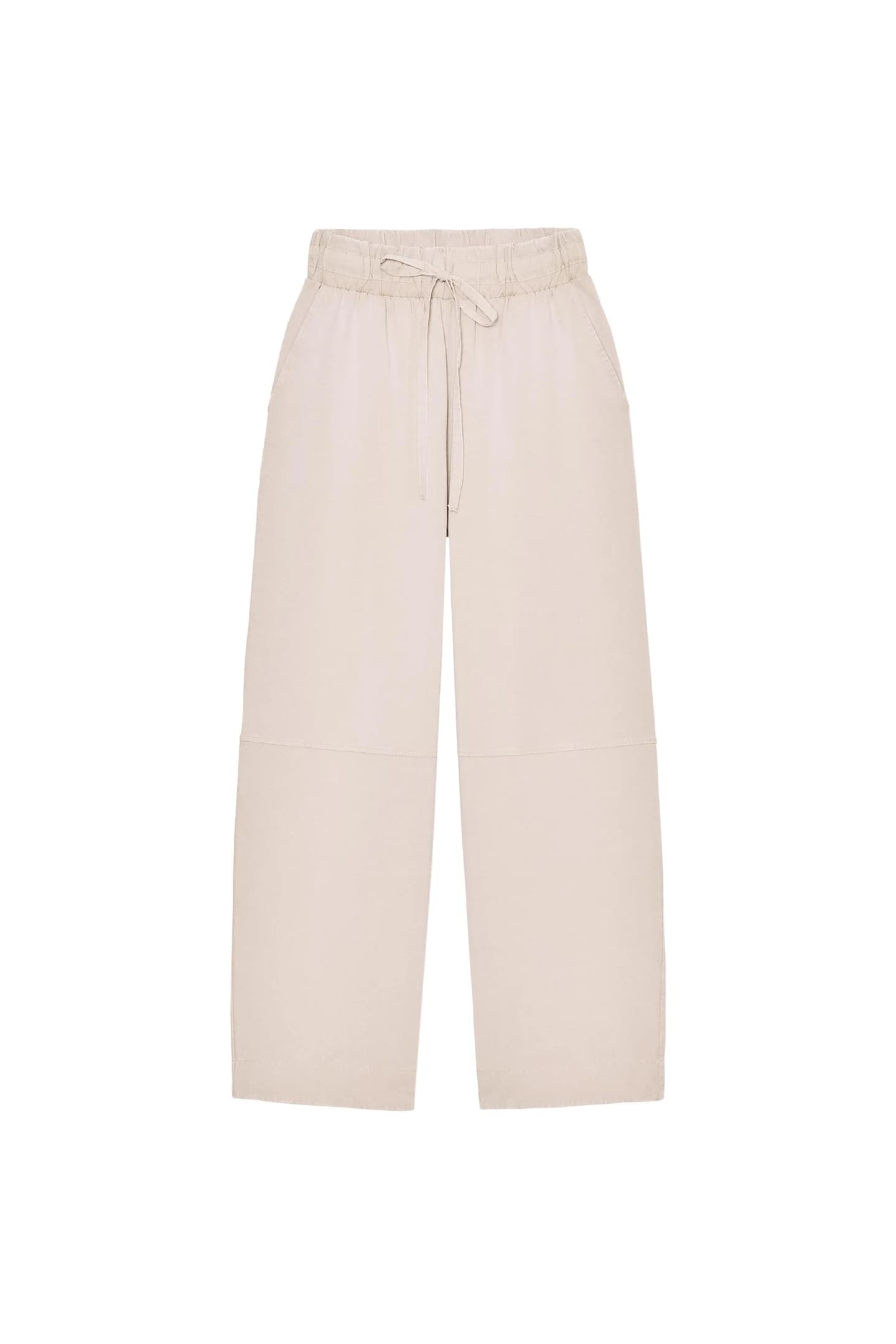 ШИРОКИЕ БРЮКИ ИЗ ПЛОТНОГО ХЛОПКА - фото 7