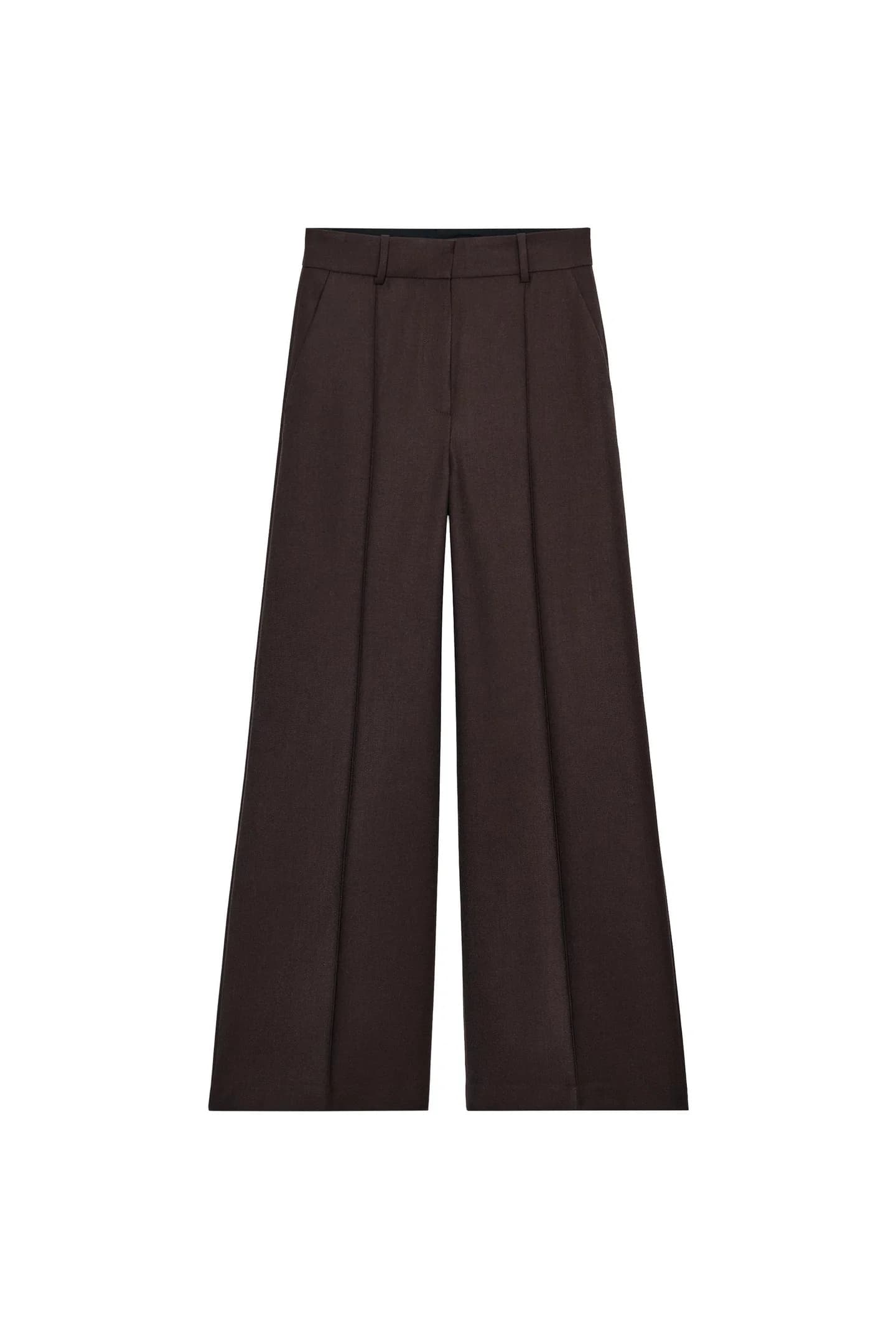 МИНИМАЛИСТИЧЕСКИЕ ШИРОКИЕ БРЮКИ ИЗ КОЛЛЕКЦИИ ZW - фото 3