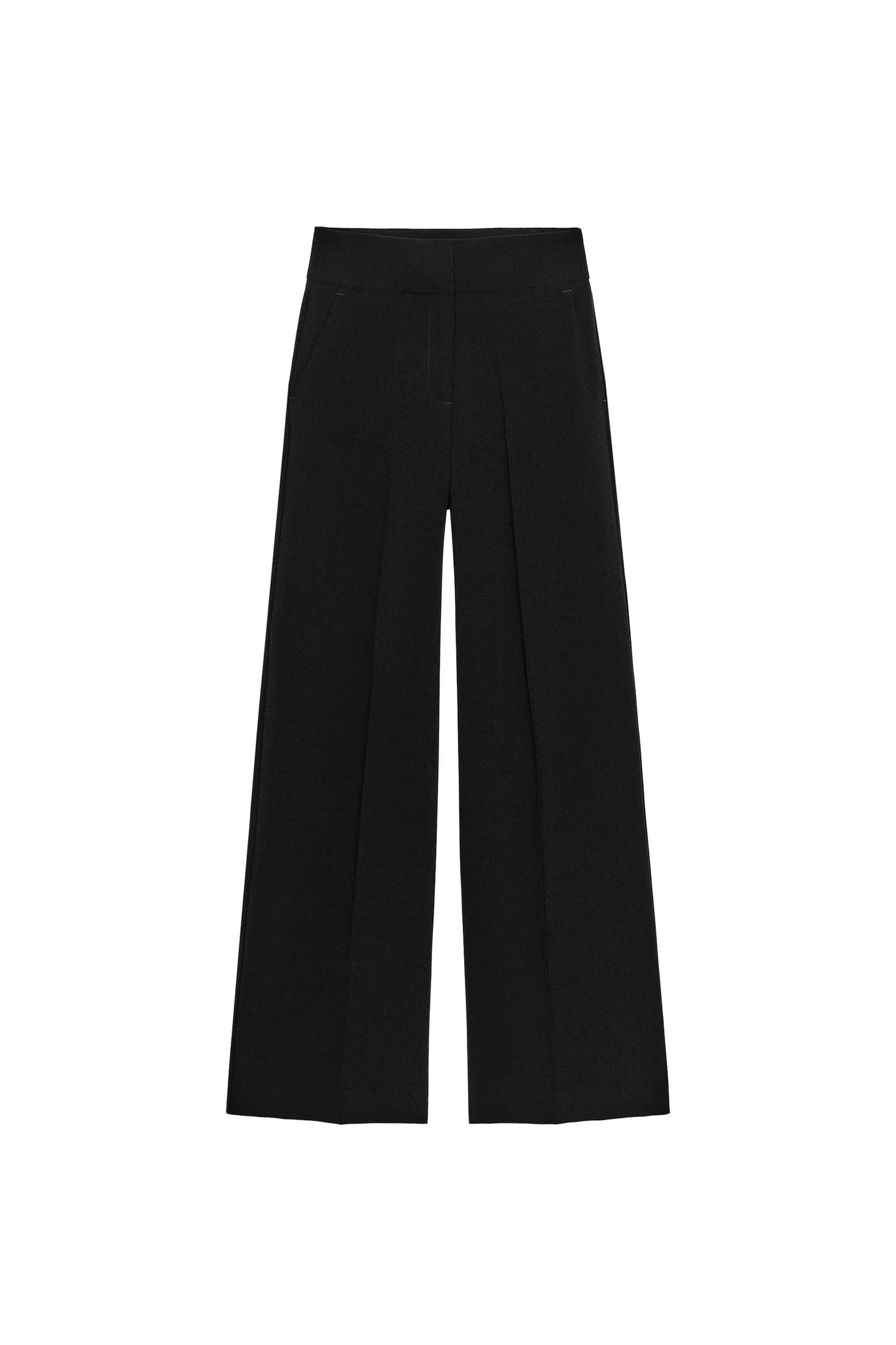 ШИРОКИЕ БРЮКИ С ВЫСОКОЙ ПОСАДКОЙ - фото 3