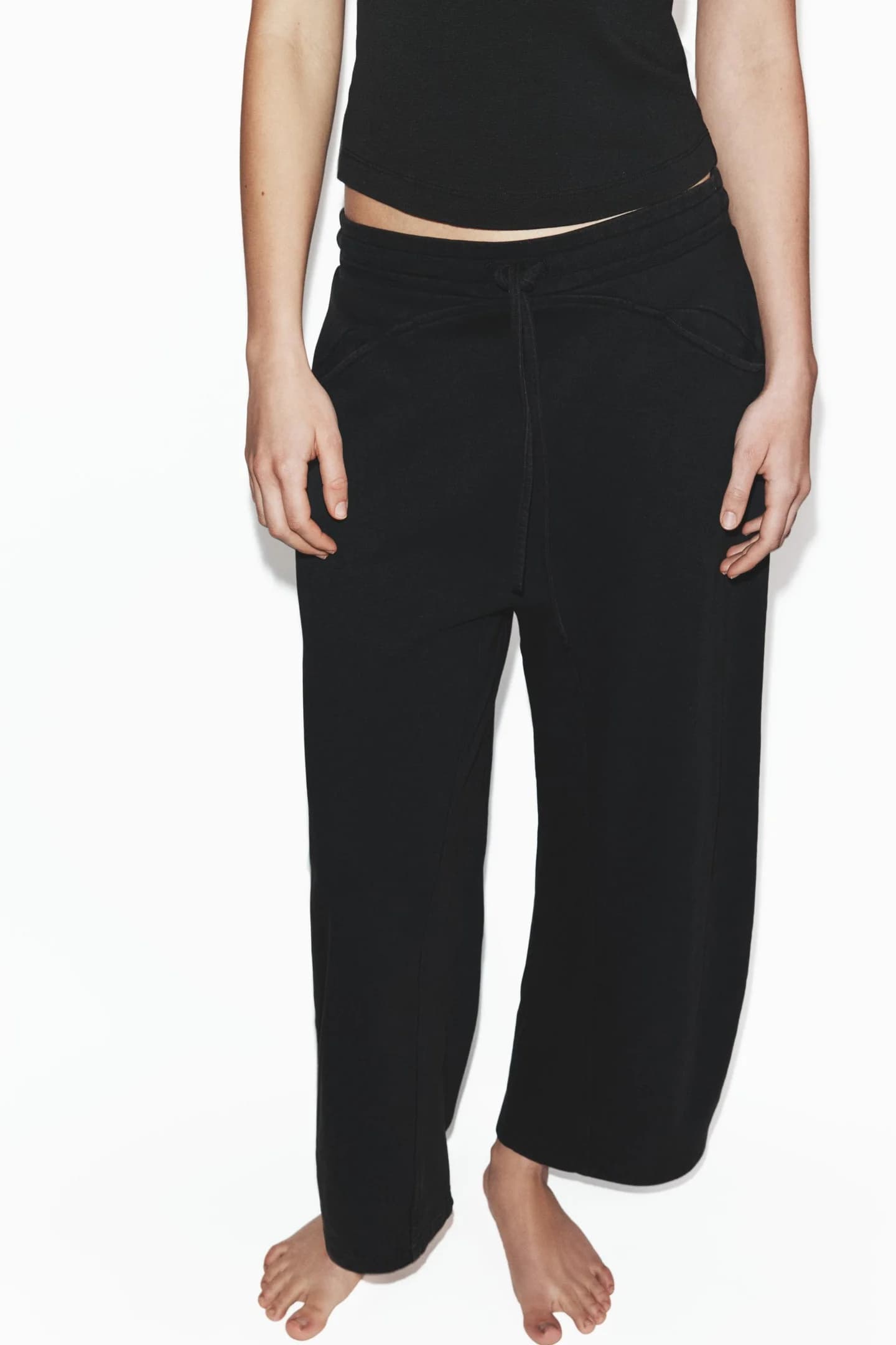 СПОРТИВНЫЕ БРЮКИ С ЭФФЕКТОМ СТИРКИ