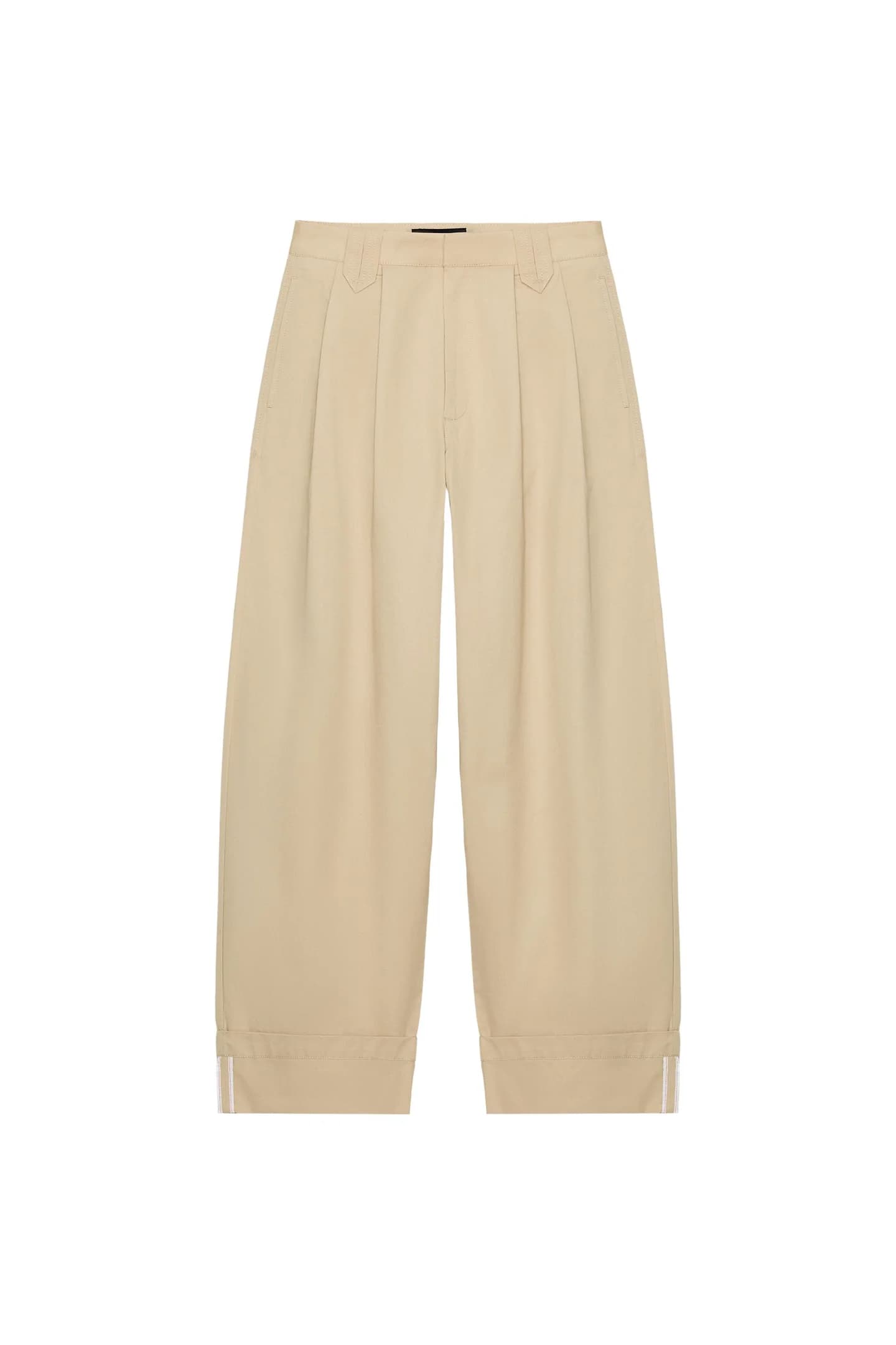 БРЮКИ С ПОДВОРОТАМИ И ПОДВЕРТАННЫМИ МАНКЕТАМИ - фото 3