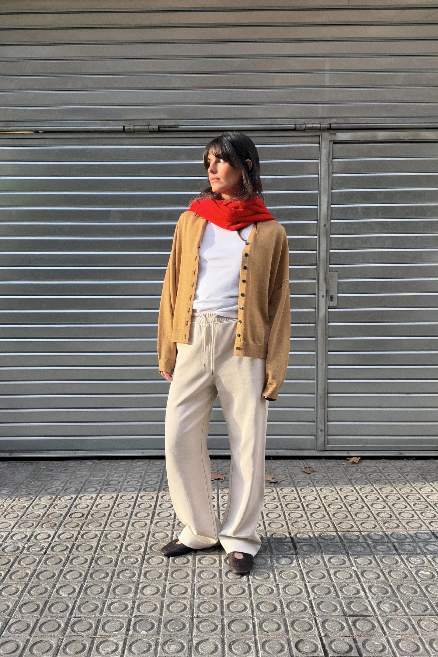 БРЮКИ ИНТЕРЛОК С ЭФФЕКТОМ СТИРКИ - фото 3