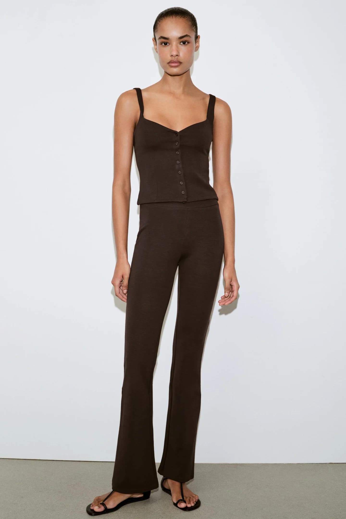 ТРИКОТАЖНЫЕ БРЮКИ ИНТЕРЛОК - фото 4