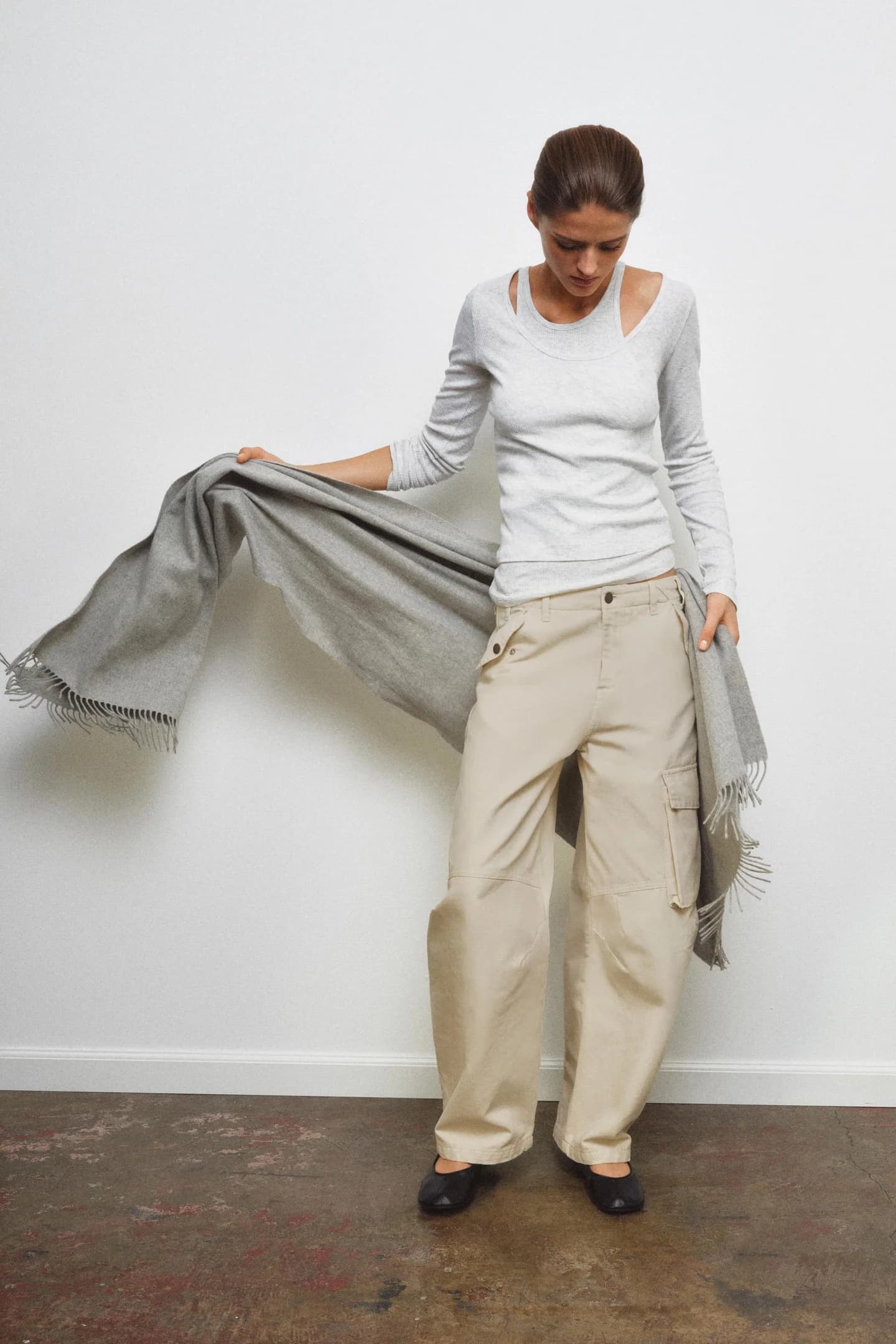 БРЮКИ-КАРГО ИЗ КОЛЛЕКЦИИ ZW - фото 2