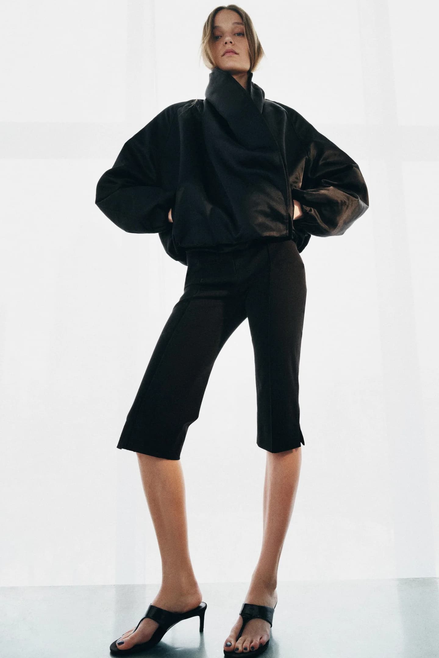 БРЮКИ КАПРИ ИЗ КОЛЛЕКЦИИ ZW - фото 2