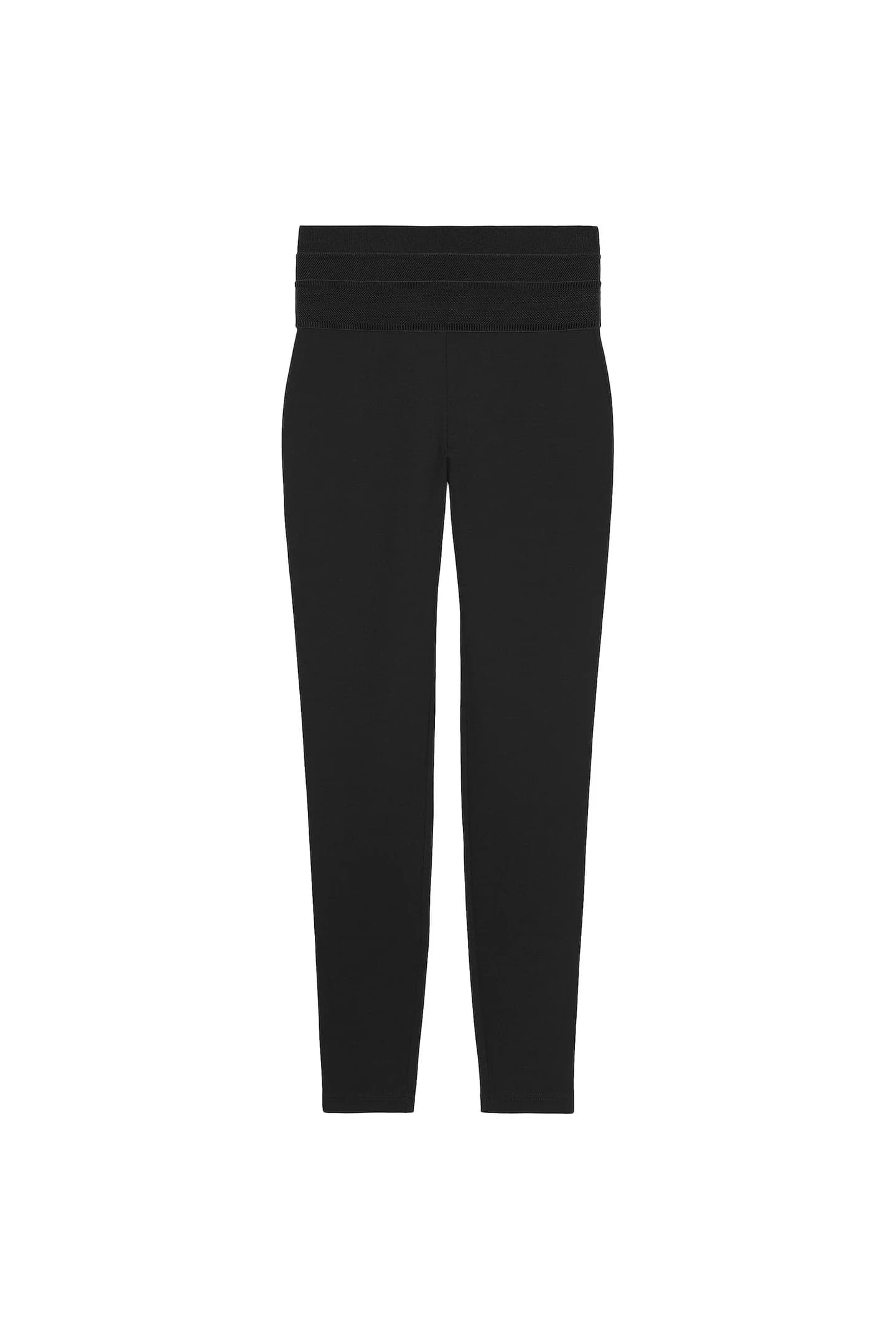 ЛЕГГИНГИ С ШИРОКИМ ПОЯСОМ НА ЭЛАСТИКЕ - фото 3