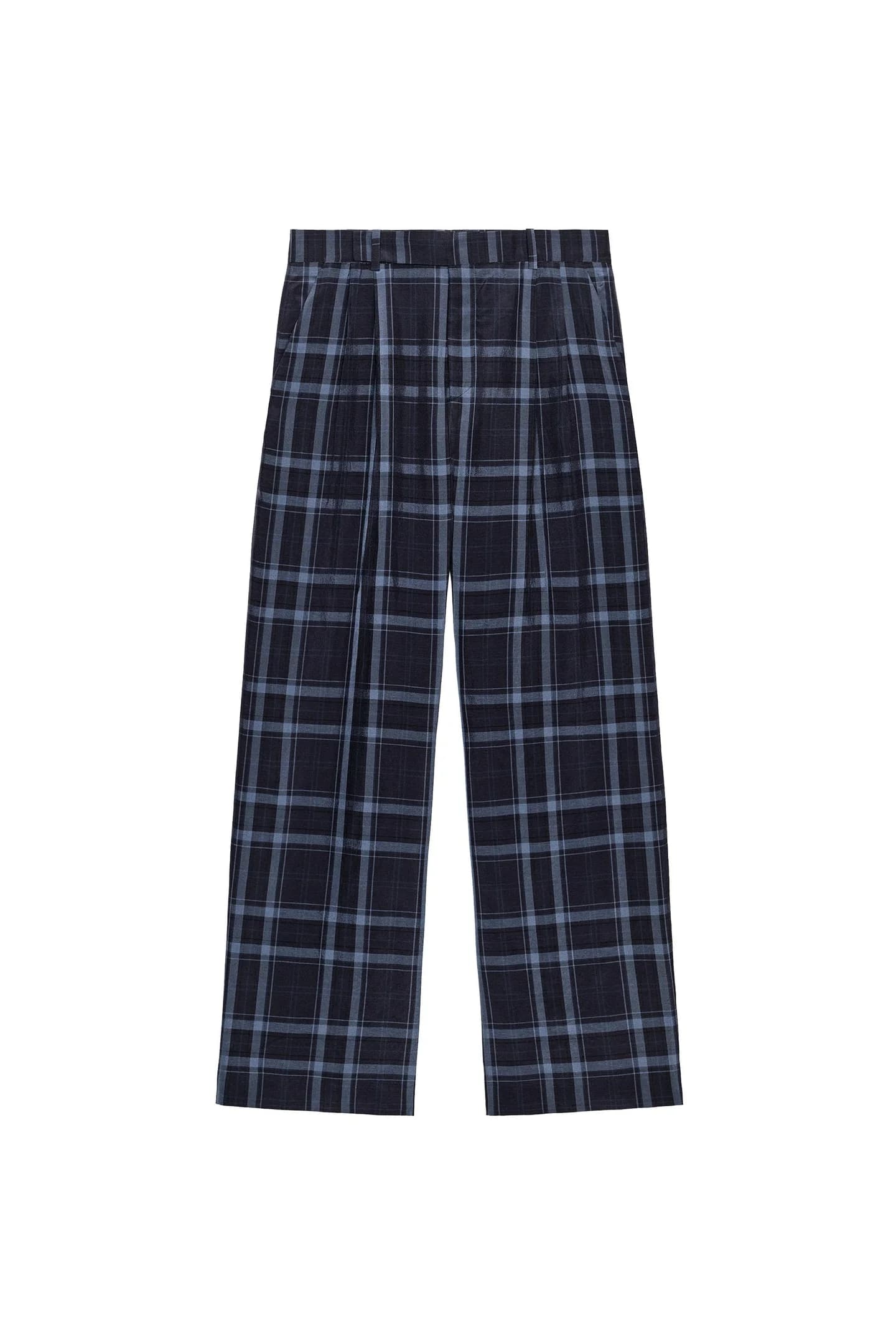 ШИРОКИЕ БРЮКИ В КЛЕТКУ ИЗ КОЛЛЕКЦИИ ZW - фото 3