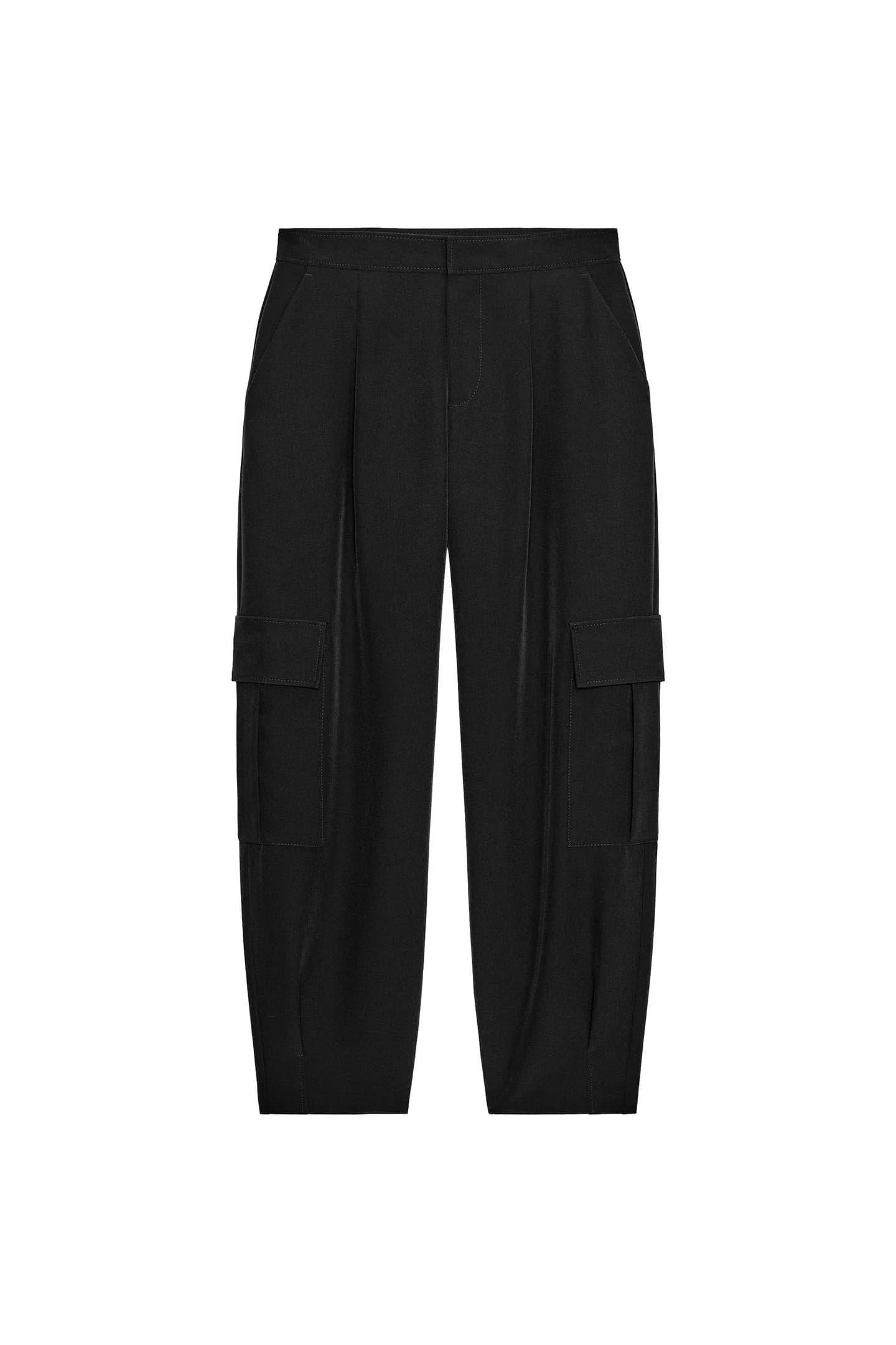 БРЮКИ-МОРКОВЬ С ГРУЗОВЫМИ КАРМАНАМИ - фото 3