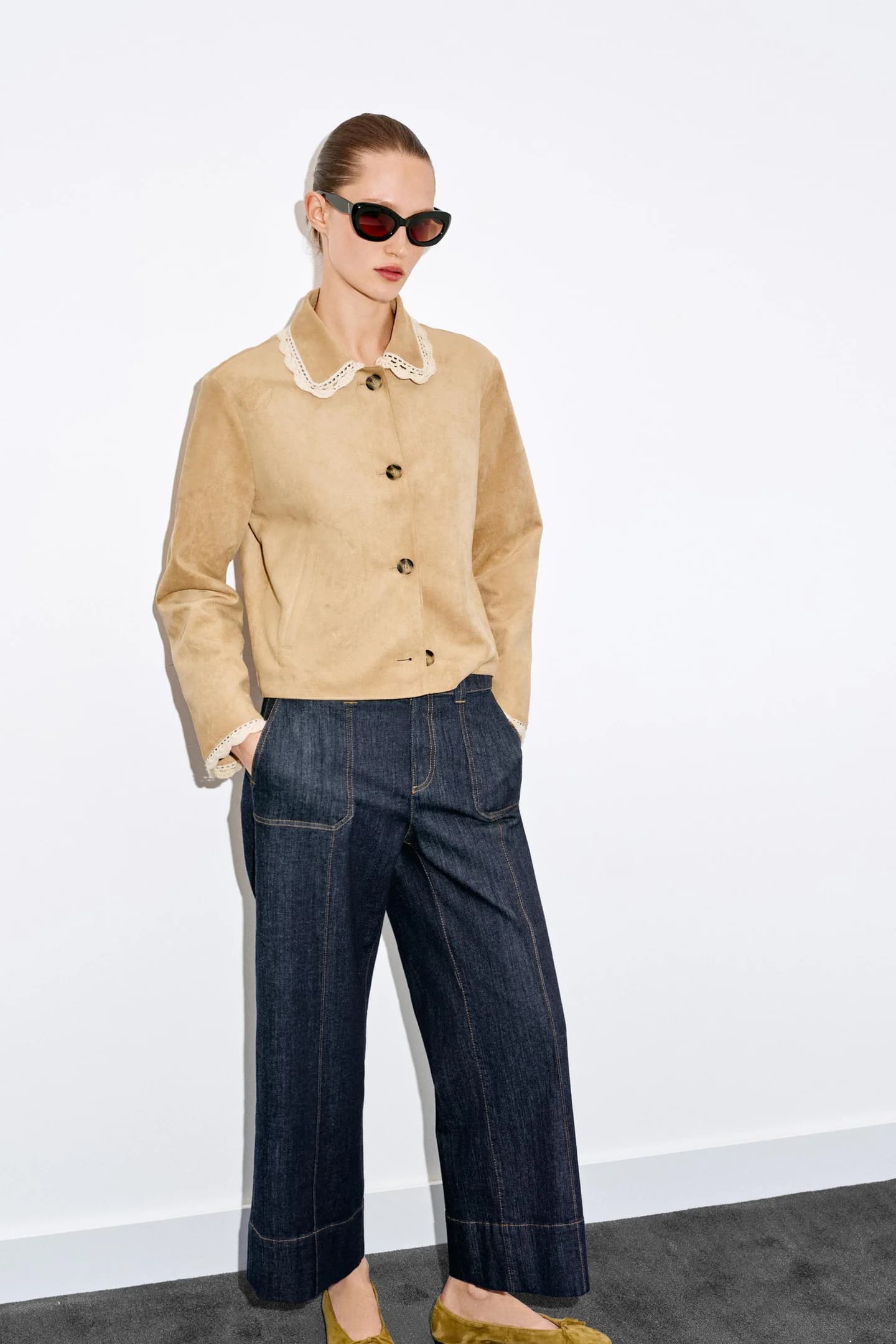 КУРТКА ИЗ ИСКУССТВЕННОЙ ЗАМШИ - фото 2