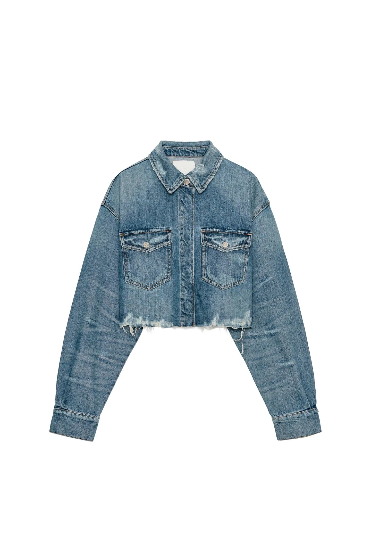 TRF КУРТКА-РУБАШКА ИЗ ДЕНИМА - фото 3