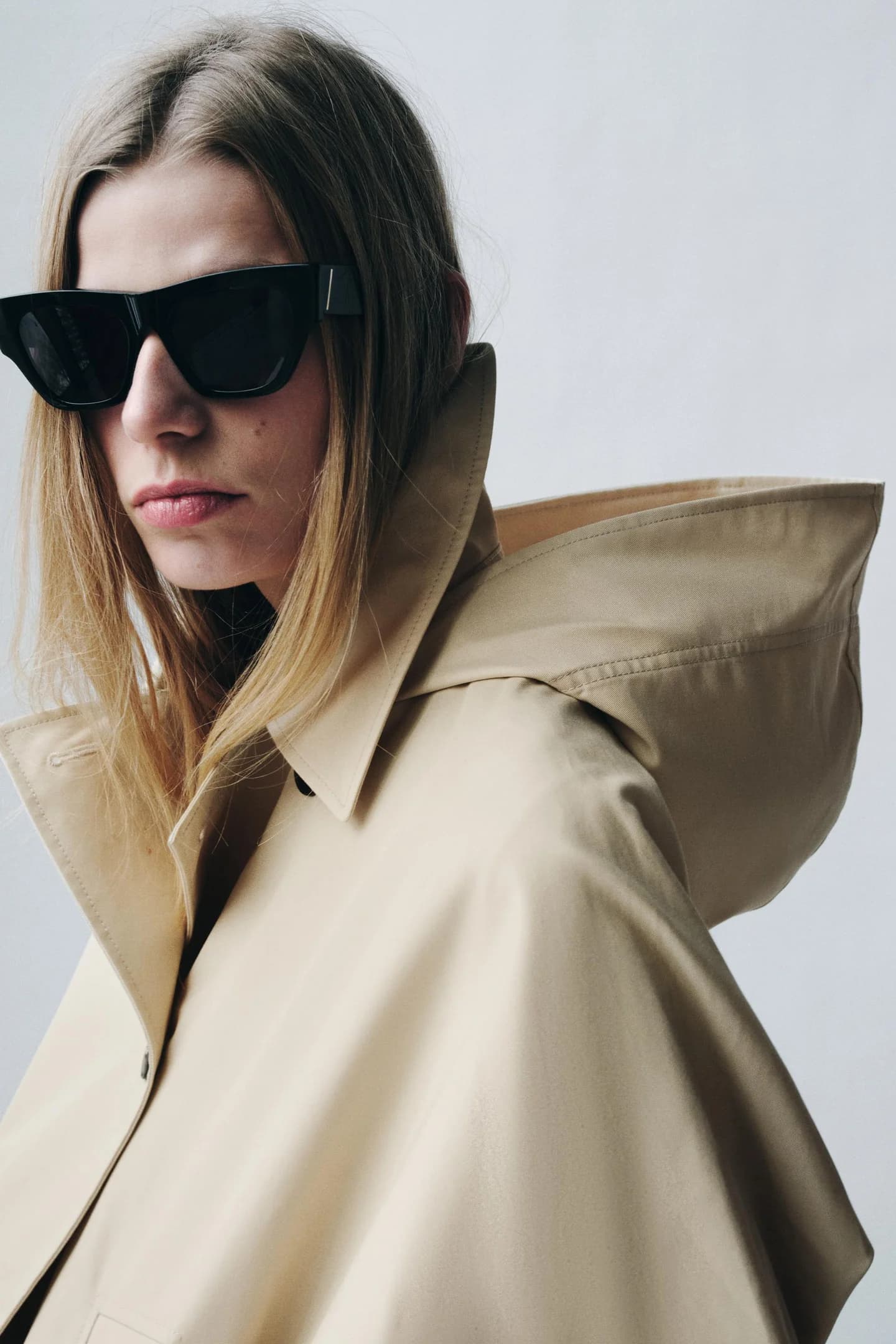 КОРОТКОЕ ПАЛЬТО ИЗ ГИДРОФОБНОЙ ТКАНИ ИЗ КОЛЛЕКЦИИ ZW - фото 2