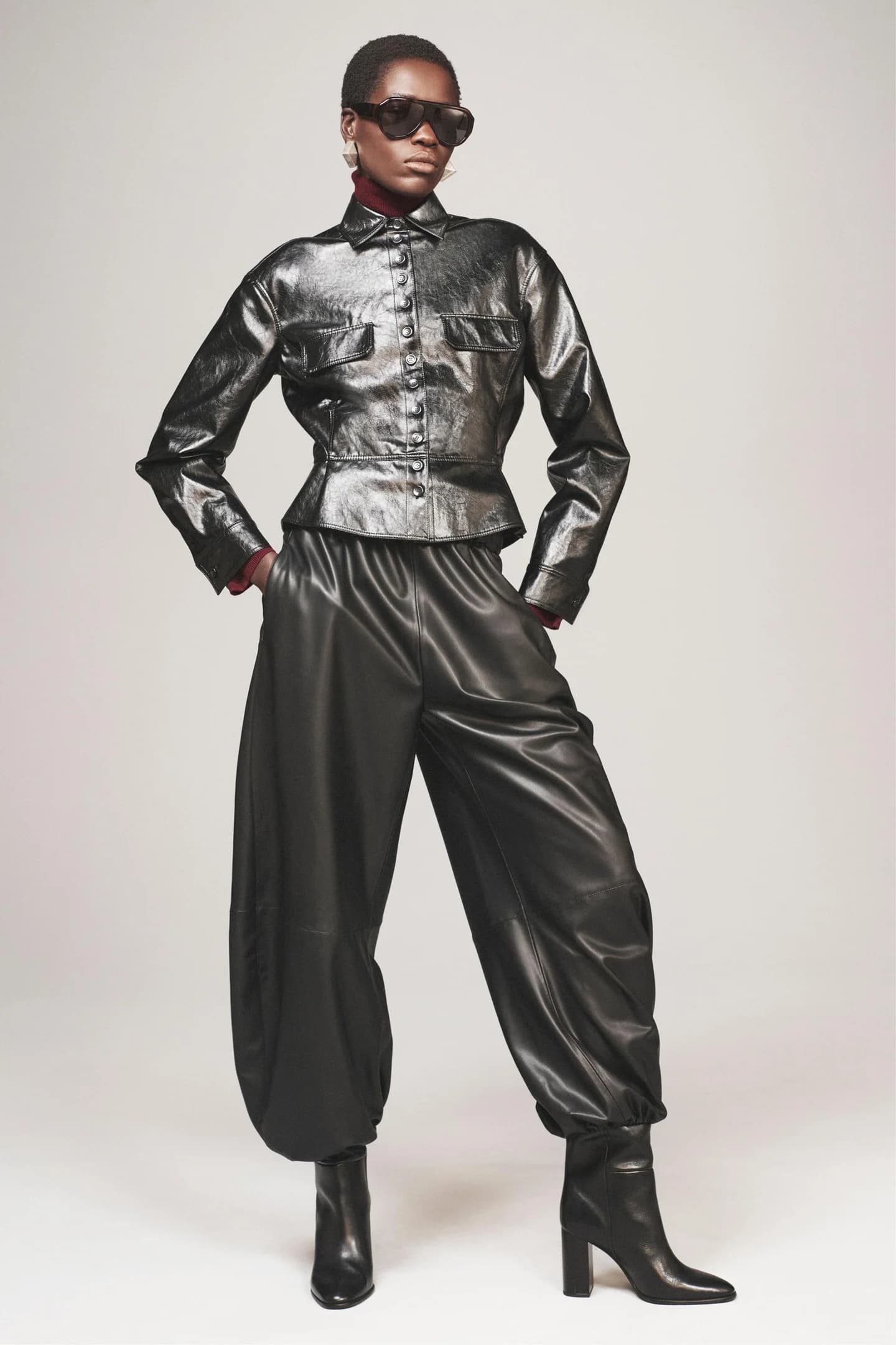 КУРТКА ИЗ ИСКУССТВЕННОЙ КОЖИ – ТОВАР Zara ДЛЯ ЖЕНЩИН