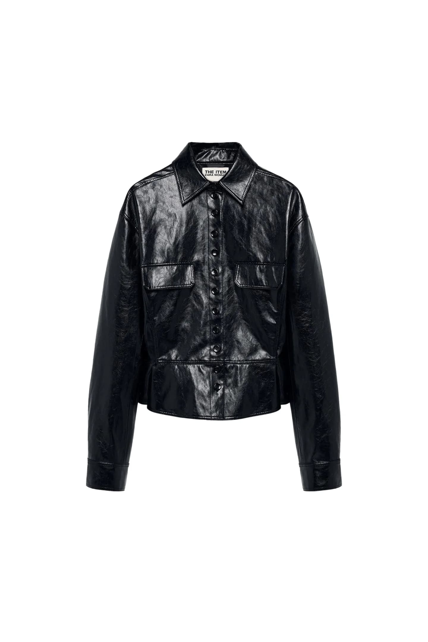 КУРТКА ИЗ ИСКУССТВЕННОЙ КОЖИ – ТОВАР Zara ДЛЯ ЖЕНЩИН - фото 4