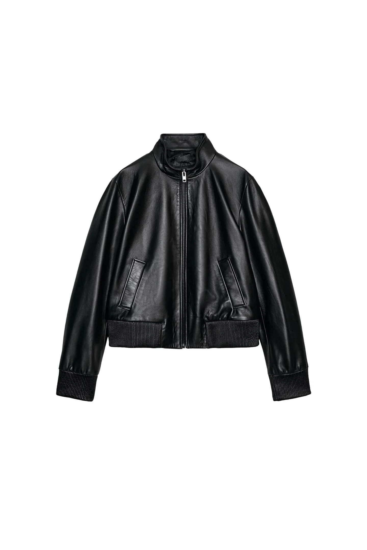 КОЖАНАЯ КУРТКА-БОМБЕР ИЗ КОЛЛЕКЦИИ ZW LIMITED EDITION - фото 3