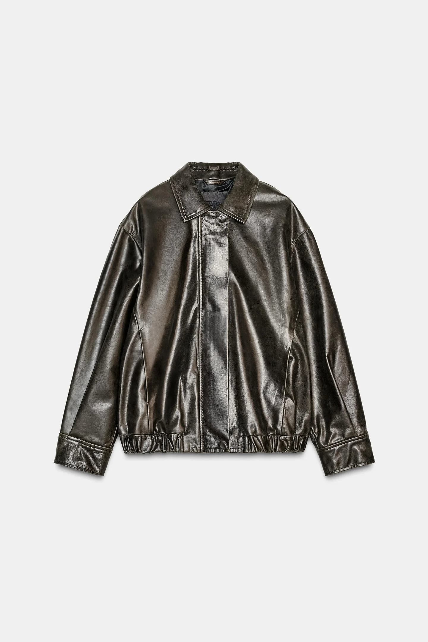 КОЖАНЫЙ БОМБЕР ИЗ 100% ZW COLLECTION, ОГРАНИЧЕННАЯ ВЫПУСК - фото 2